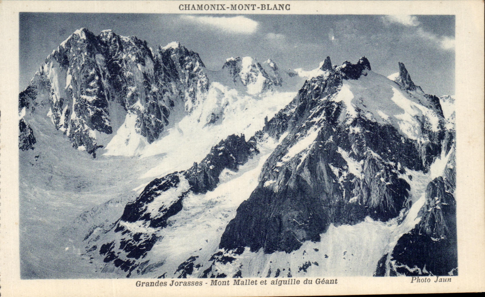CPA Chamonix Mont Blanc Grandes Jorasses Mont Mallet et aiguille du geant