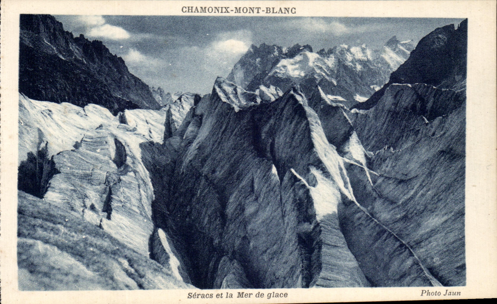 CPA Chamonix Mont Blanc Seracs et mer de glace