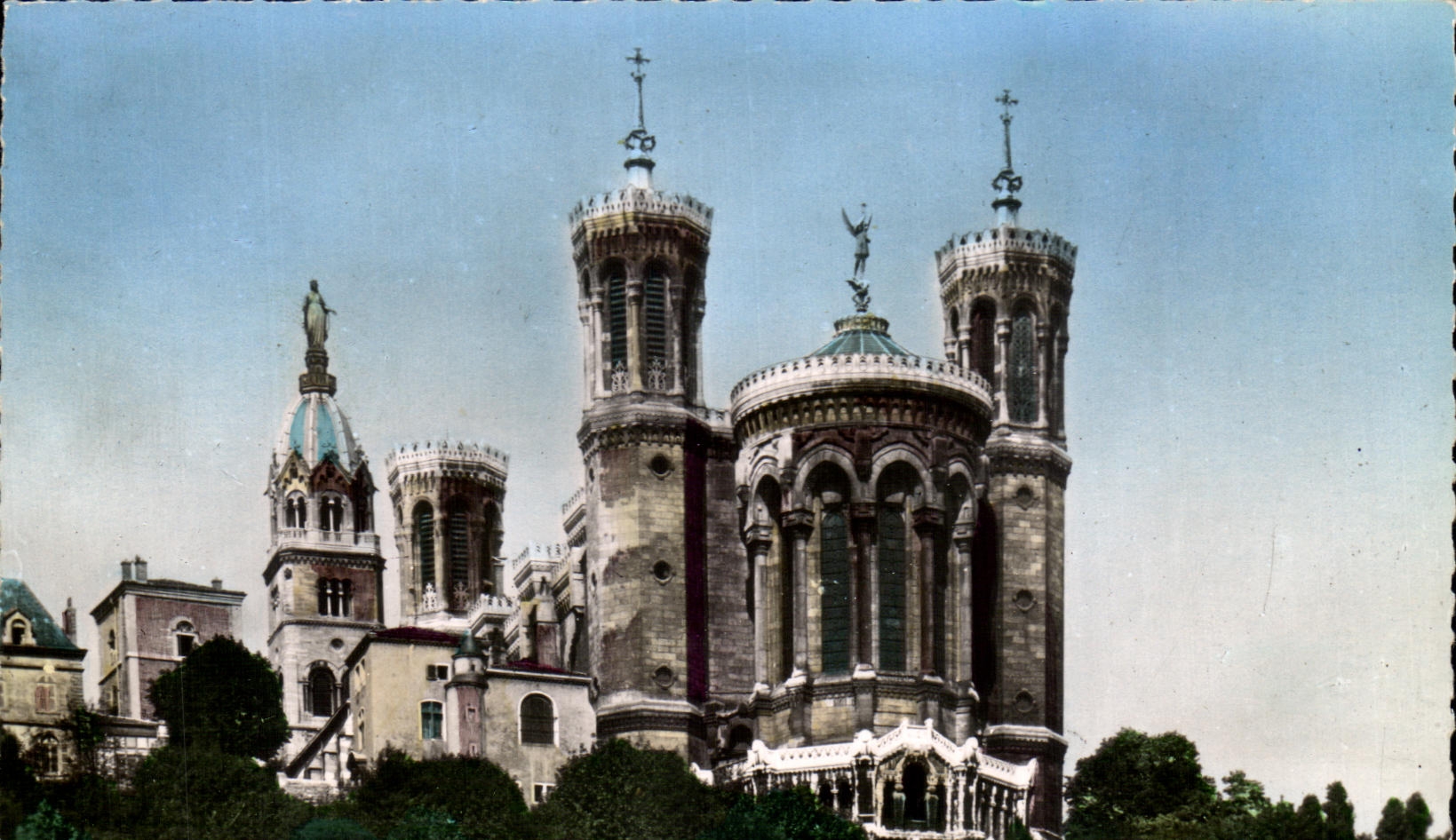 CPSM Lyon Tours of the Basilica Our Lady of Fourviere