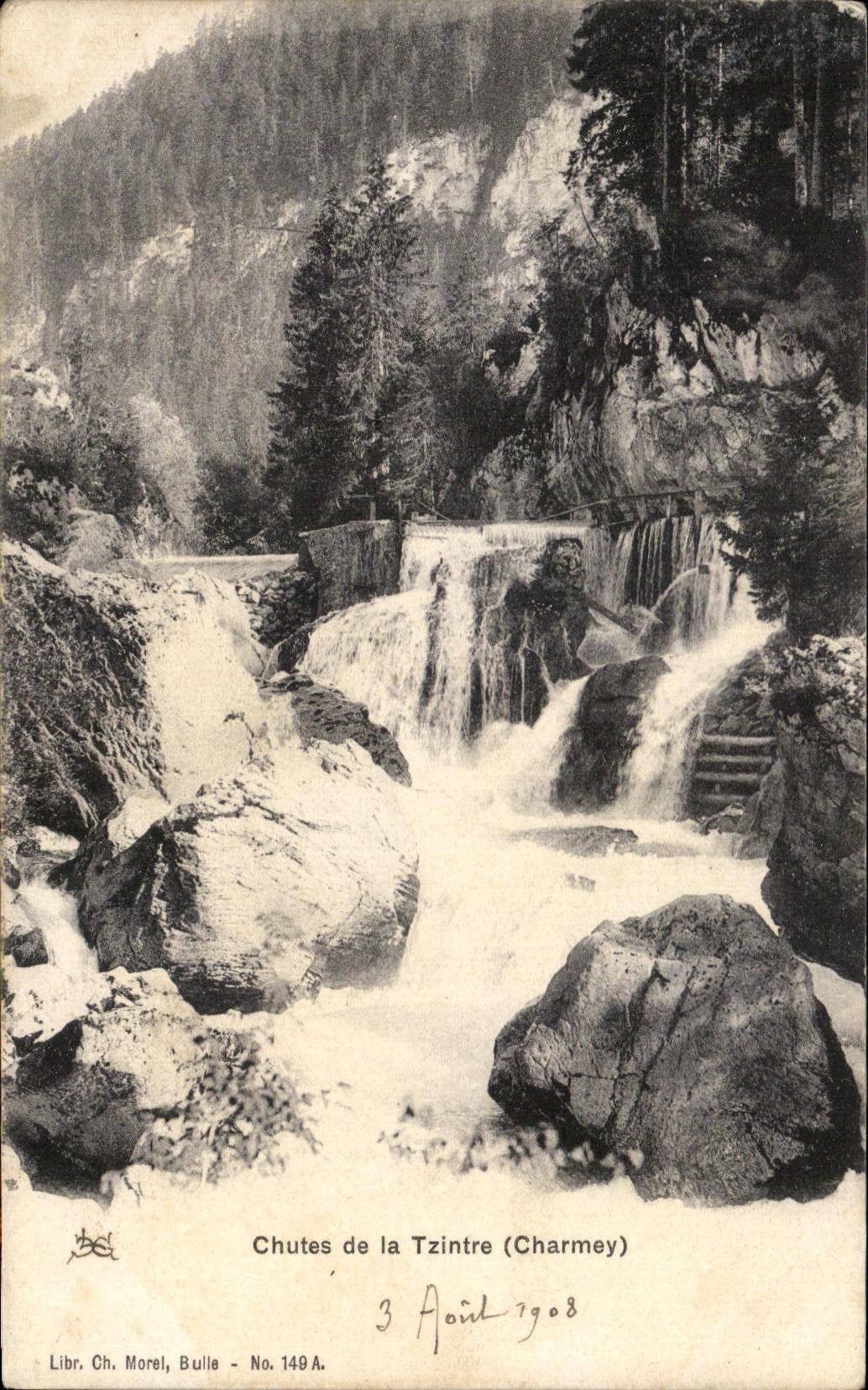 CPA Chutes de la Tzintre Charmey Suisse