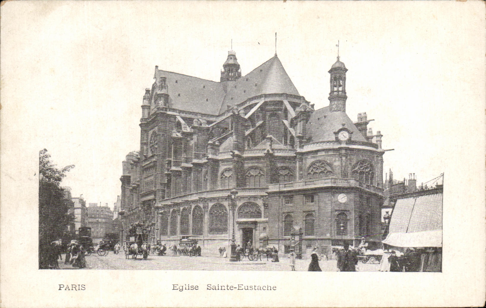 CPA Paris Church Sainte Eustace