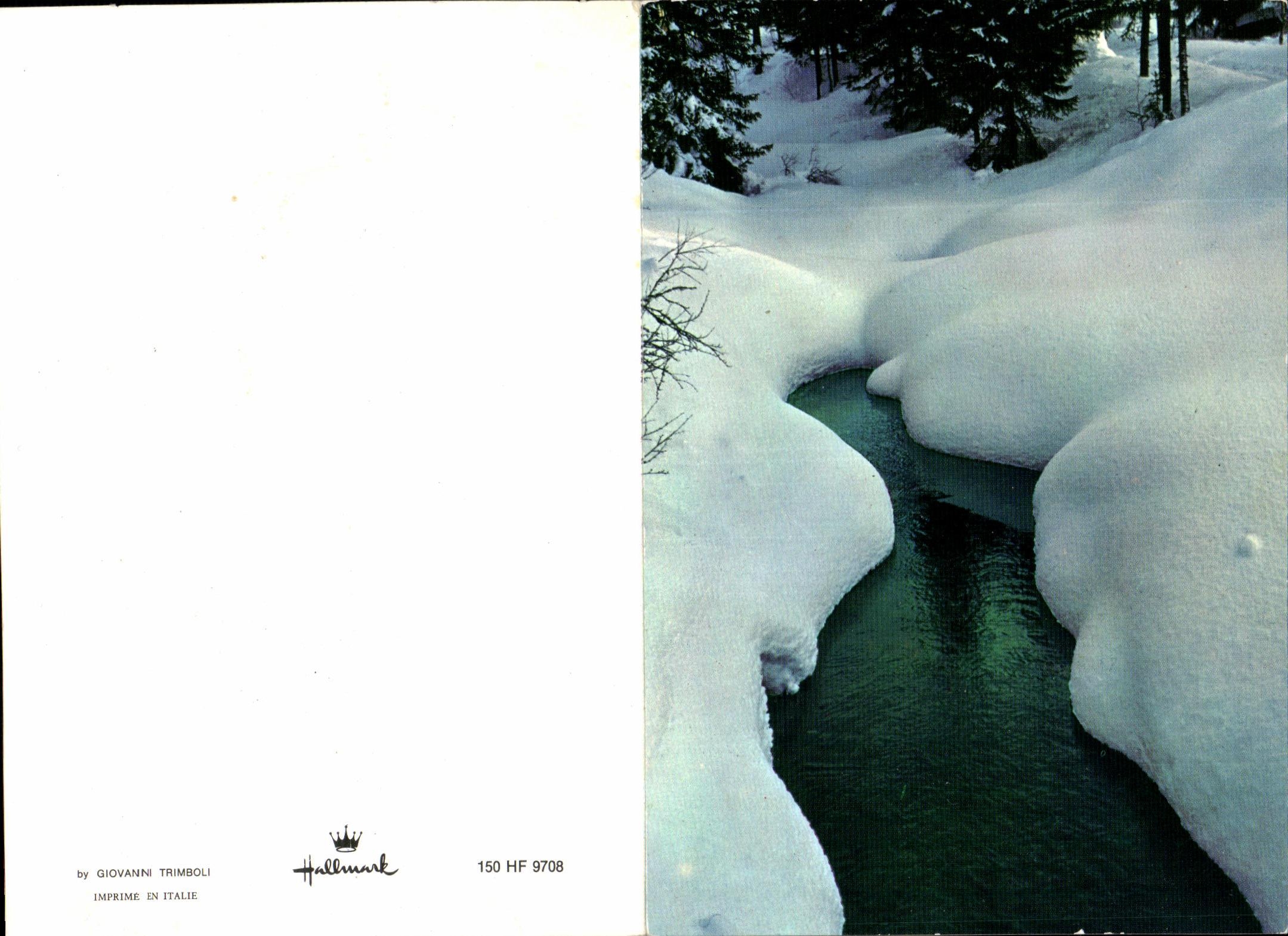 MODERN CARD Winter in Sweden