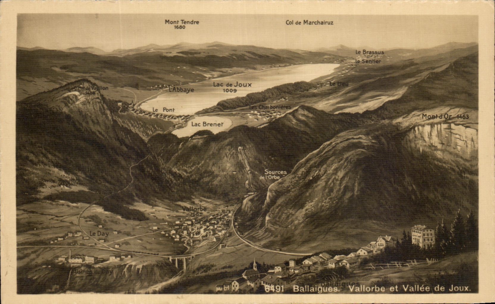CPA Ballaigues Vallorbe et Vallee de Joux