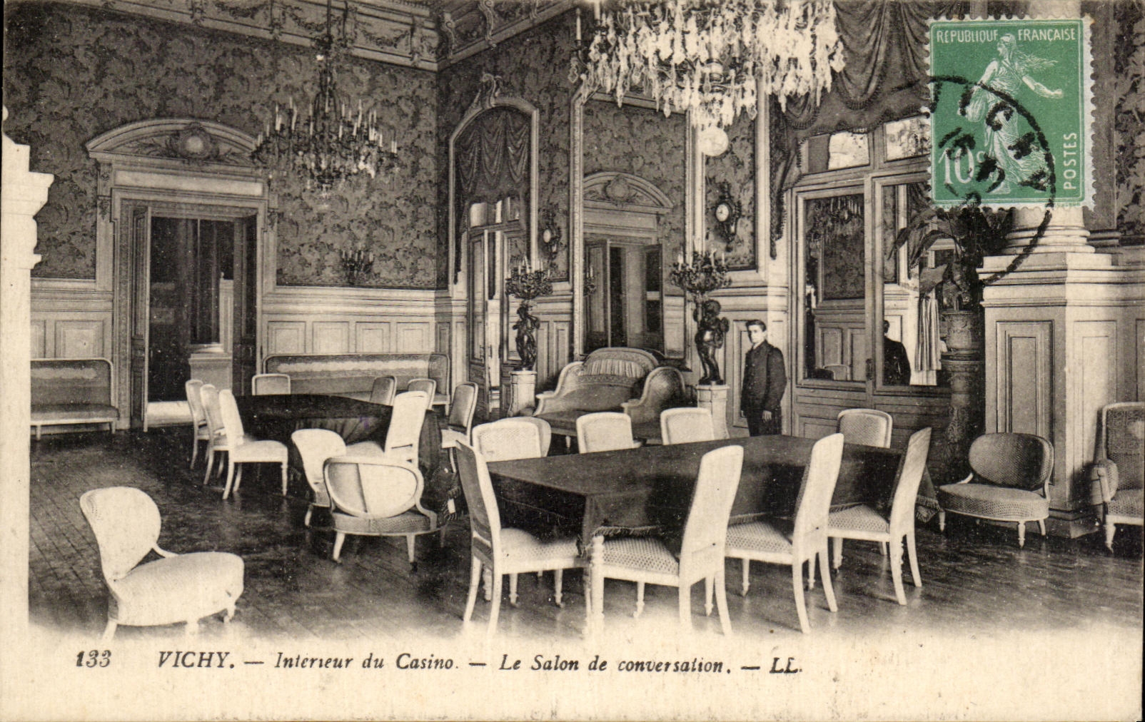 CPA Interior Vichy of the Casino the Living room of conversation