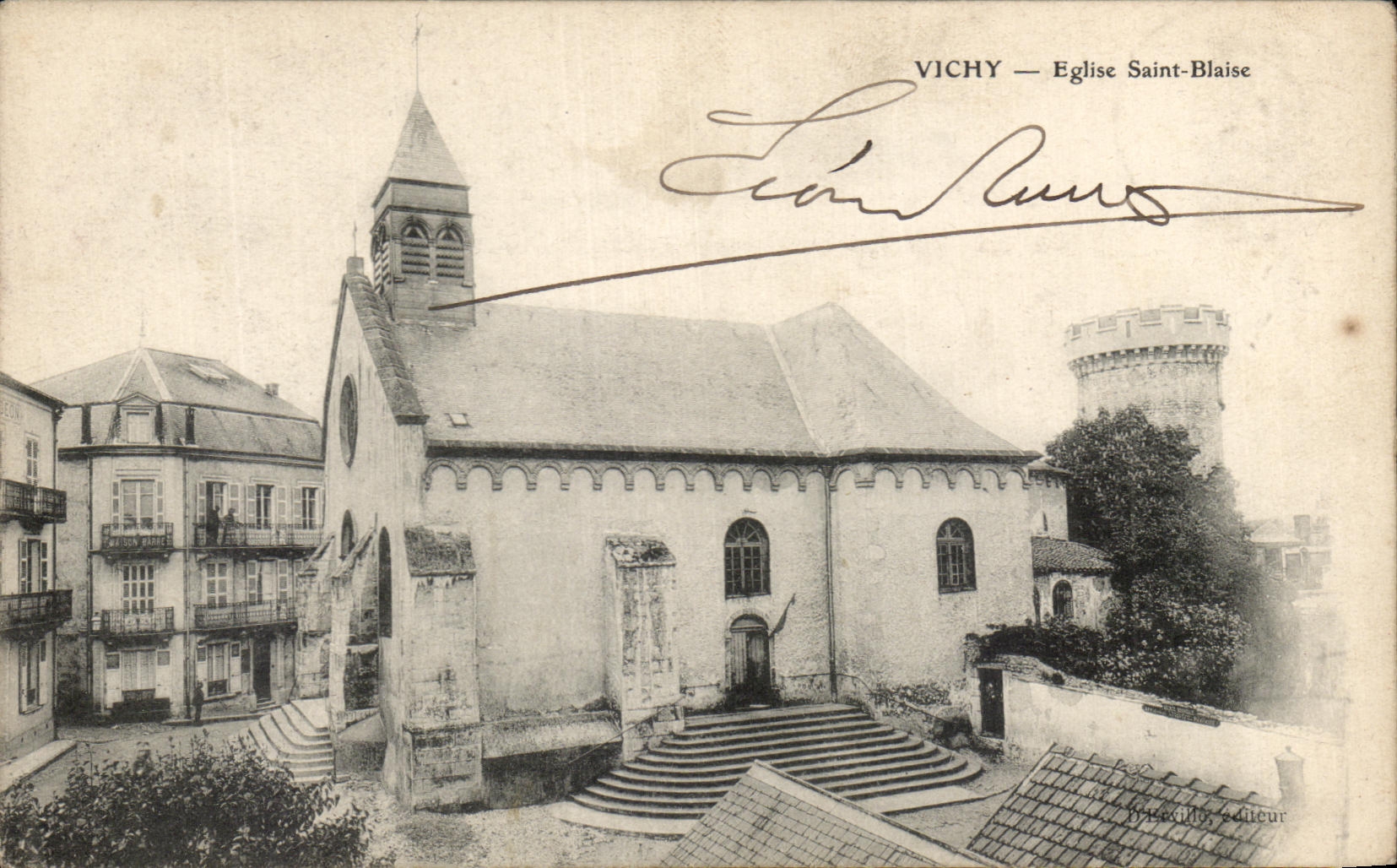 CPA Vichy Eglise Saint Blaise