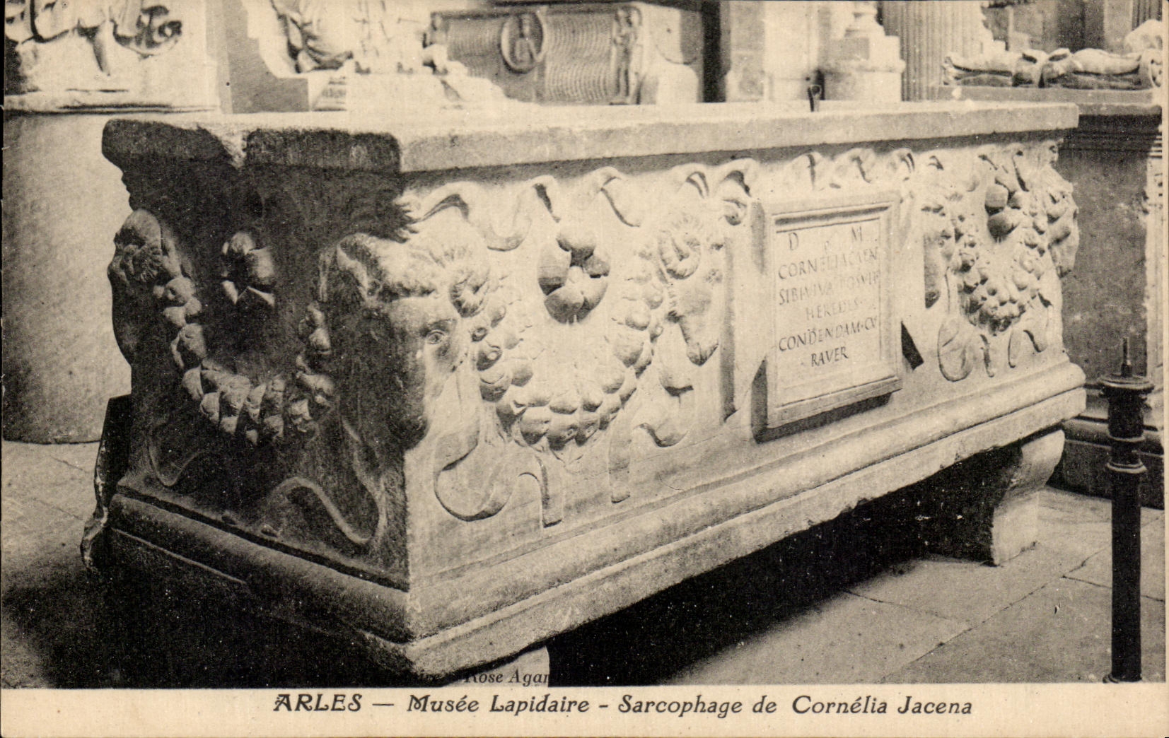 CPA Concise Arles Museum Sarcophagus of Cornelia Jacena