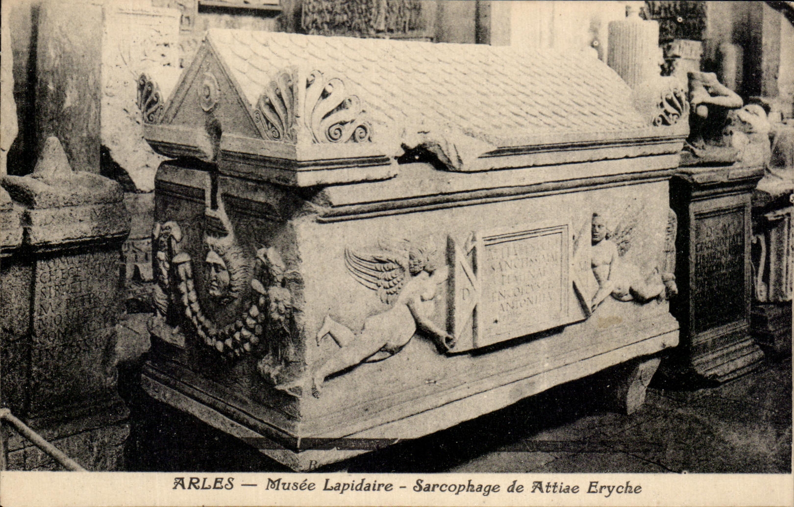 CPA Concise Arles Museum Sarcophagus of Attiae Eryche
