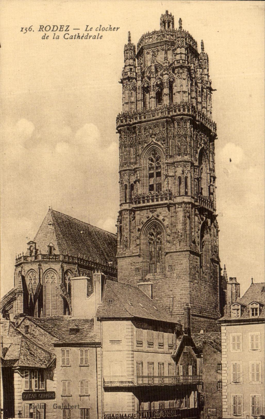CPA Rodez the Bell-tower of the Cathedral
