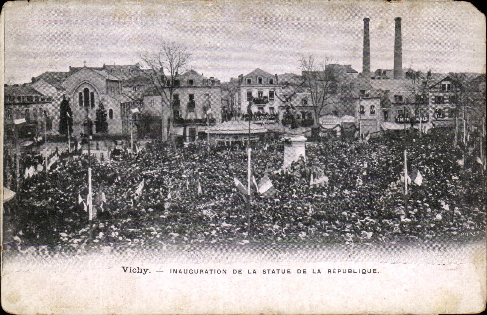 CPA Vichy Inauguration Of Statue Of the Republic
