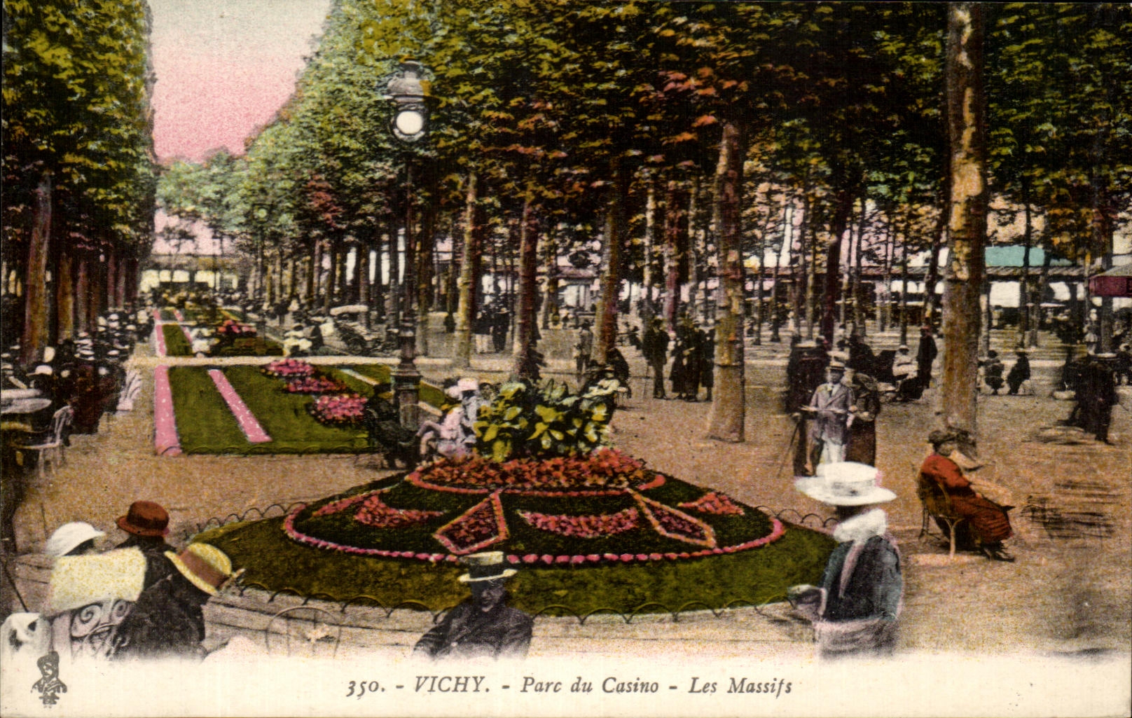 CPA Vichy Park of the Casino Solid masses
