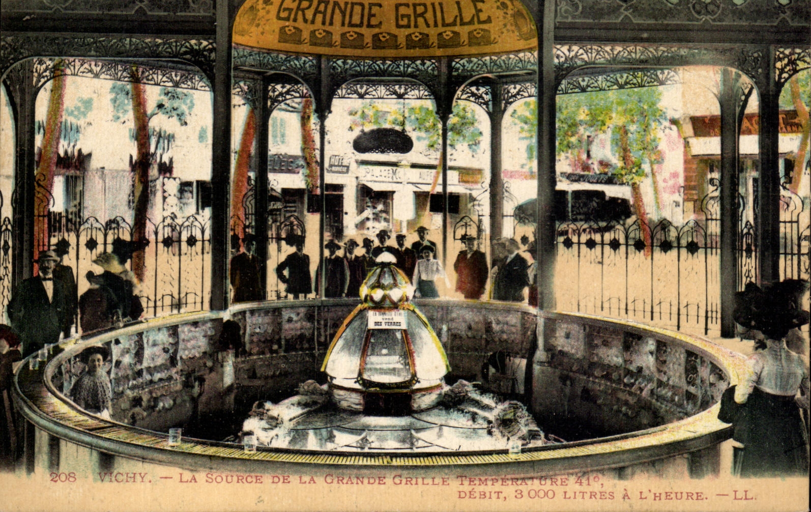 CPA Vichy La Source De La Grande Grille 