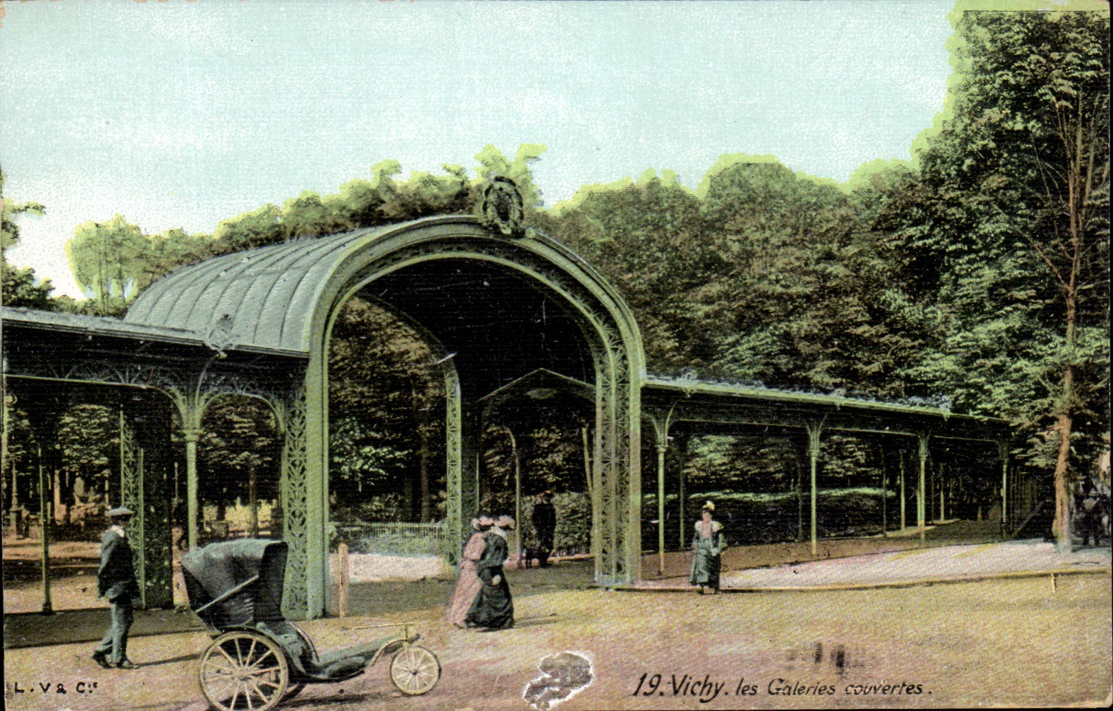 CPA Vichy Galereis Covered