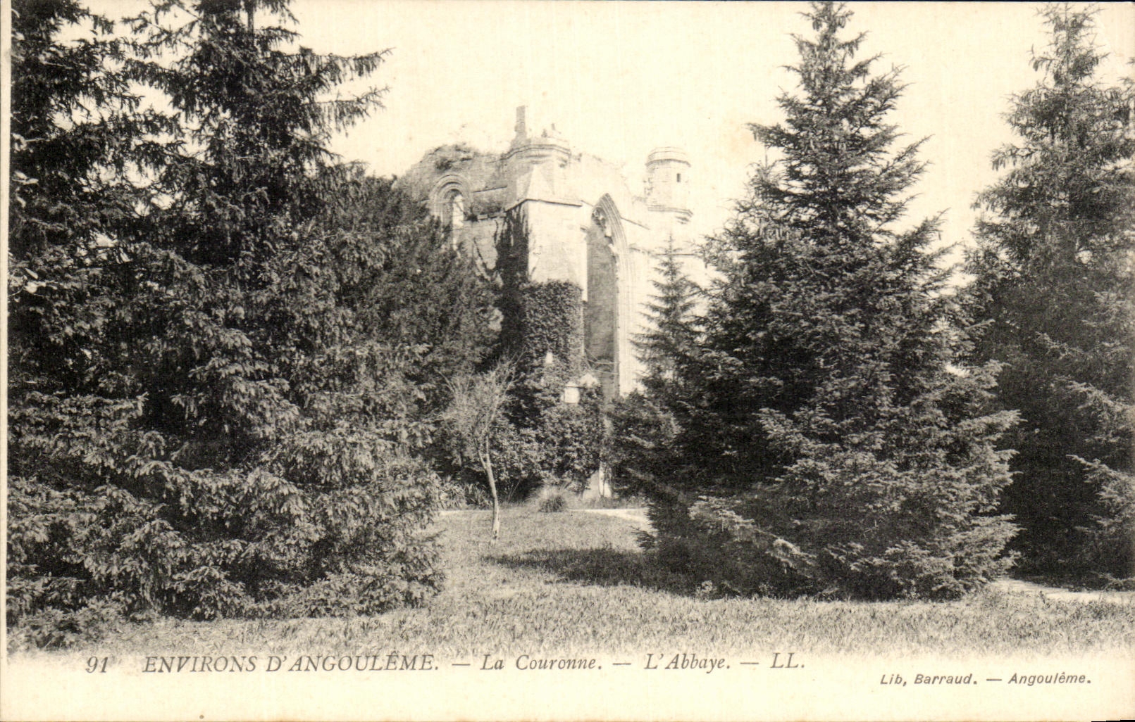 CPA Environs d'Angouleme La Couronne l'Abbaye