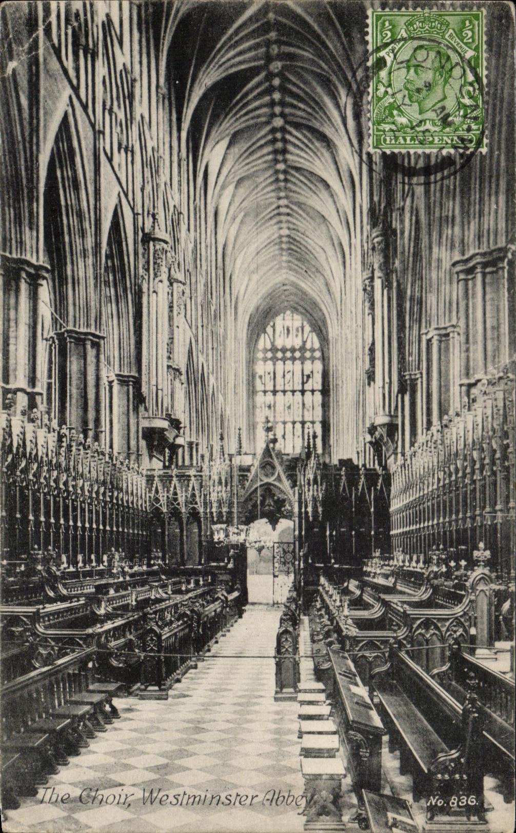 CPA The Choir Westminster Abbey London 