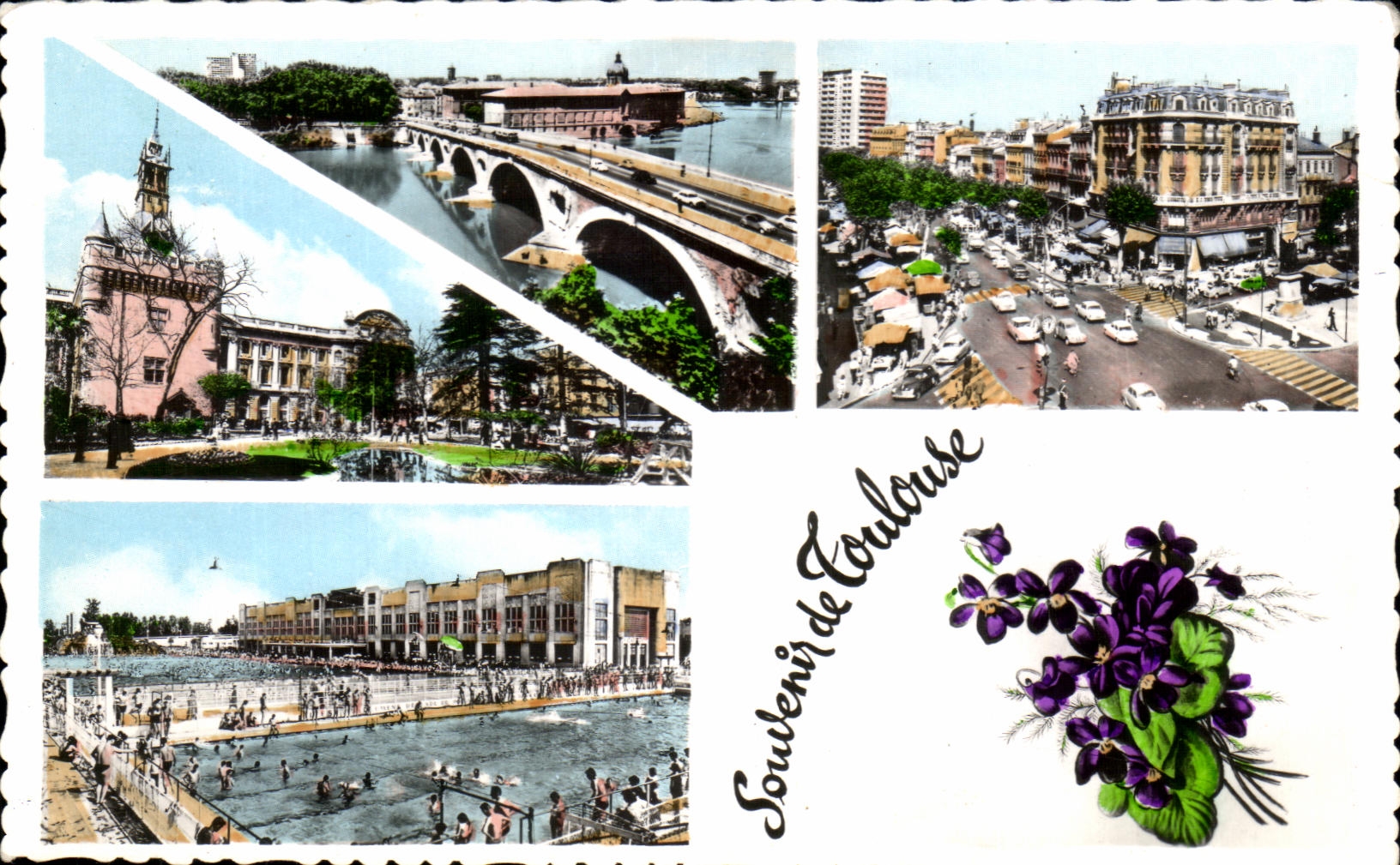 CPA Toulouse la ciudad de Rose la piscina publica la subsistencia de Capitole