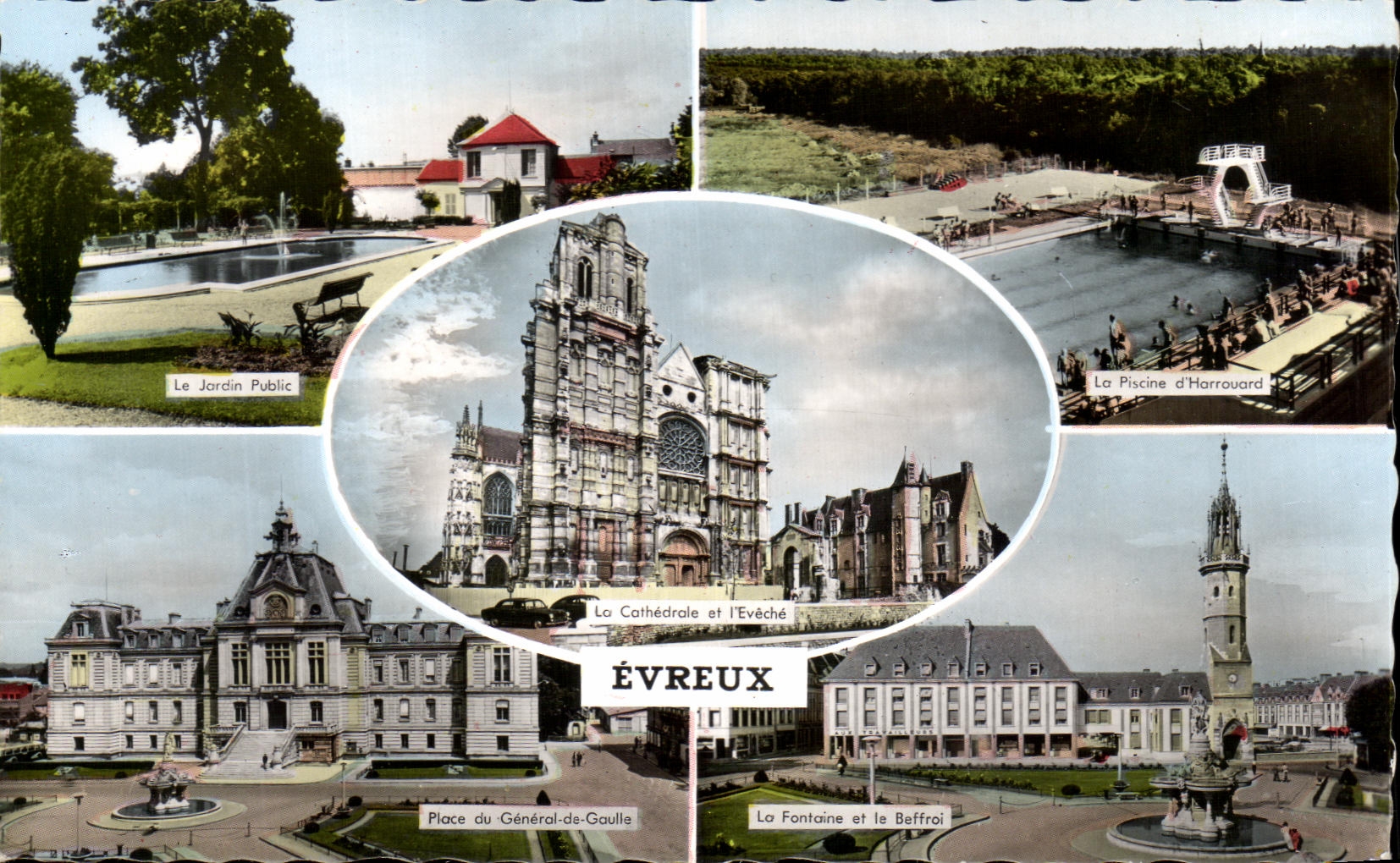 Lugares de CPSM Evreux de general De Gaulle