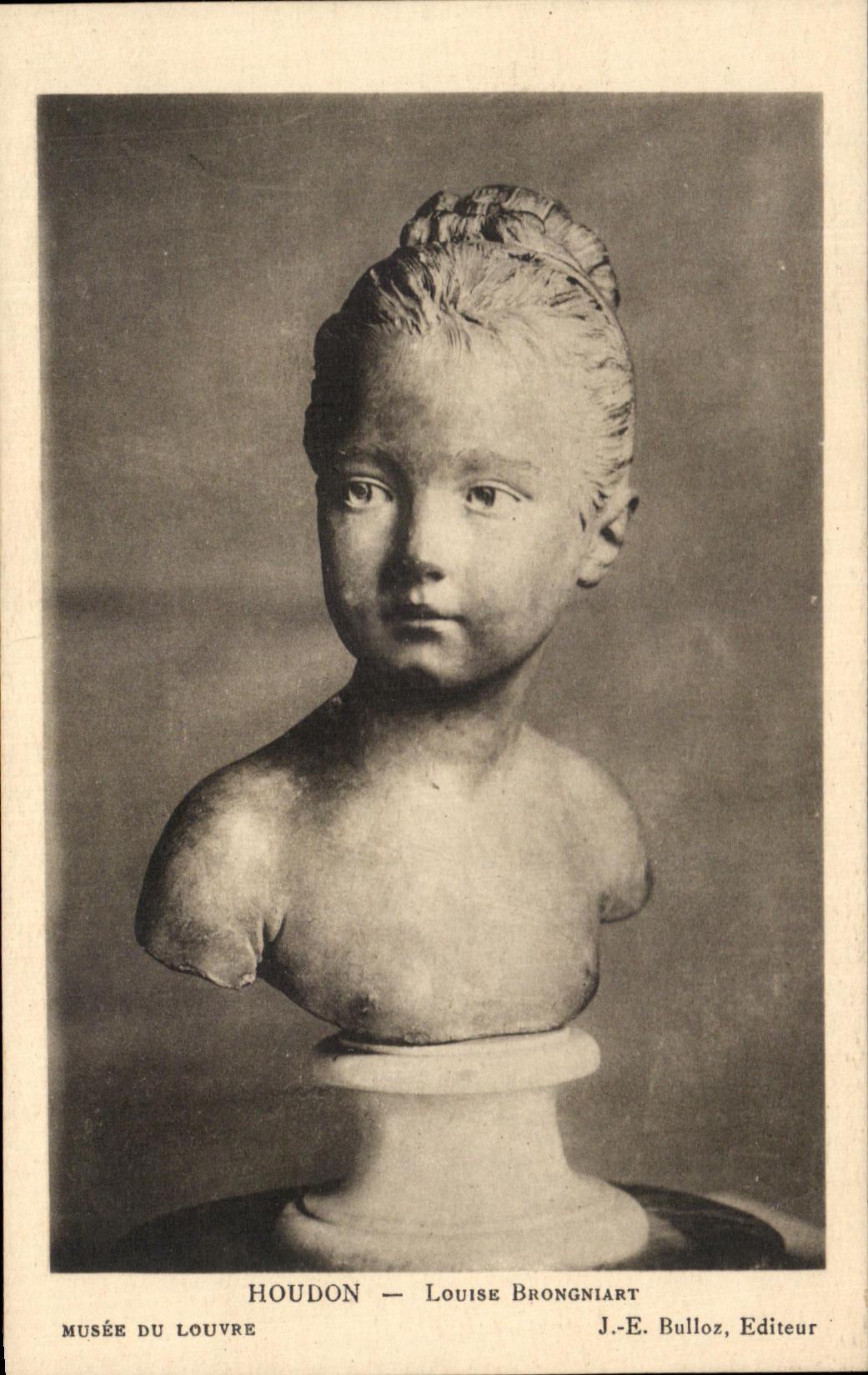 CPA Houdon Louise Brongniart Museum Of Louvre Paris