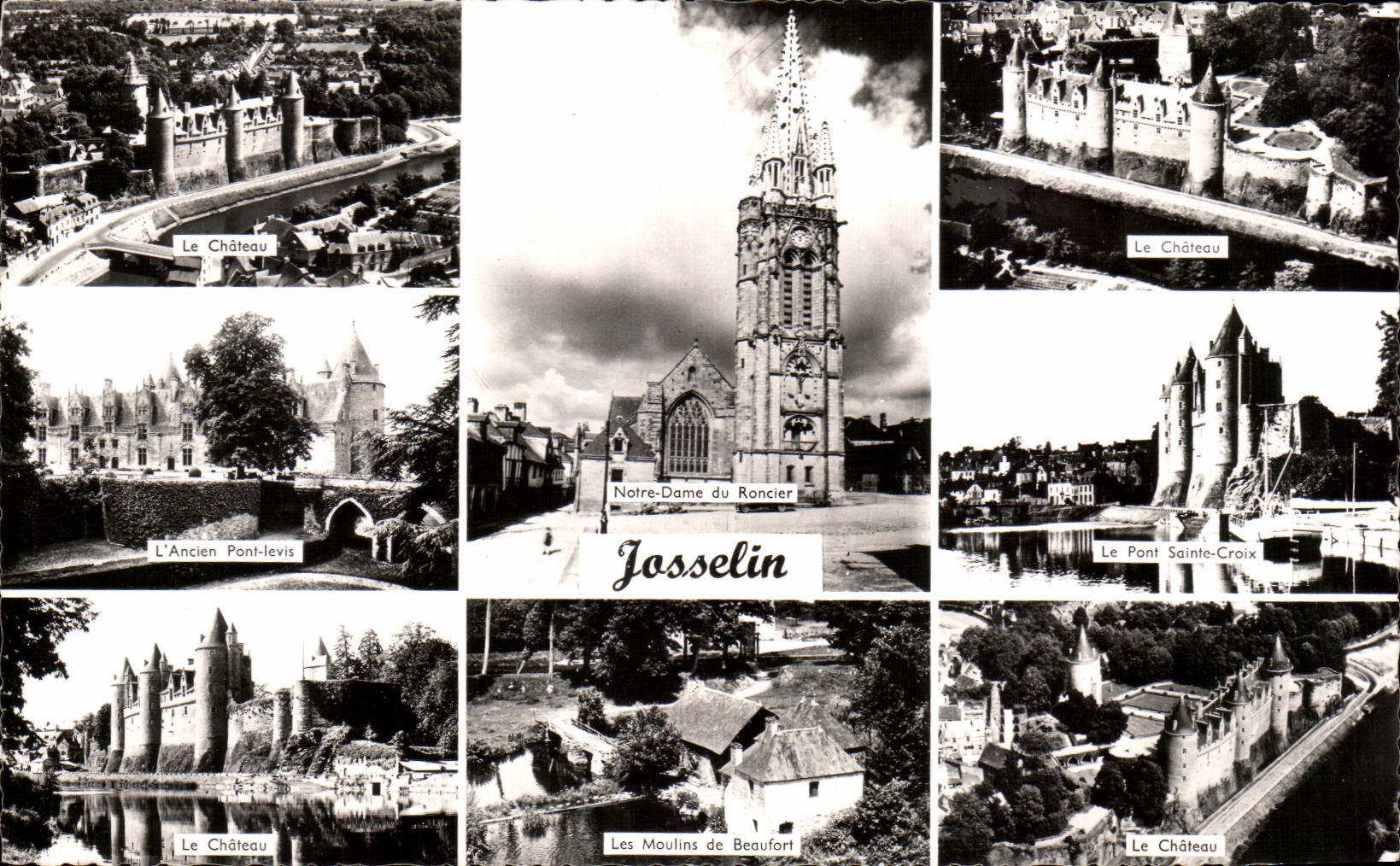 CPA nuestra senora Of Roncier Josselin la cruz de Sainte del puente