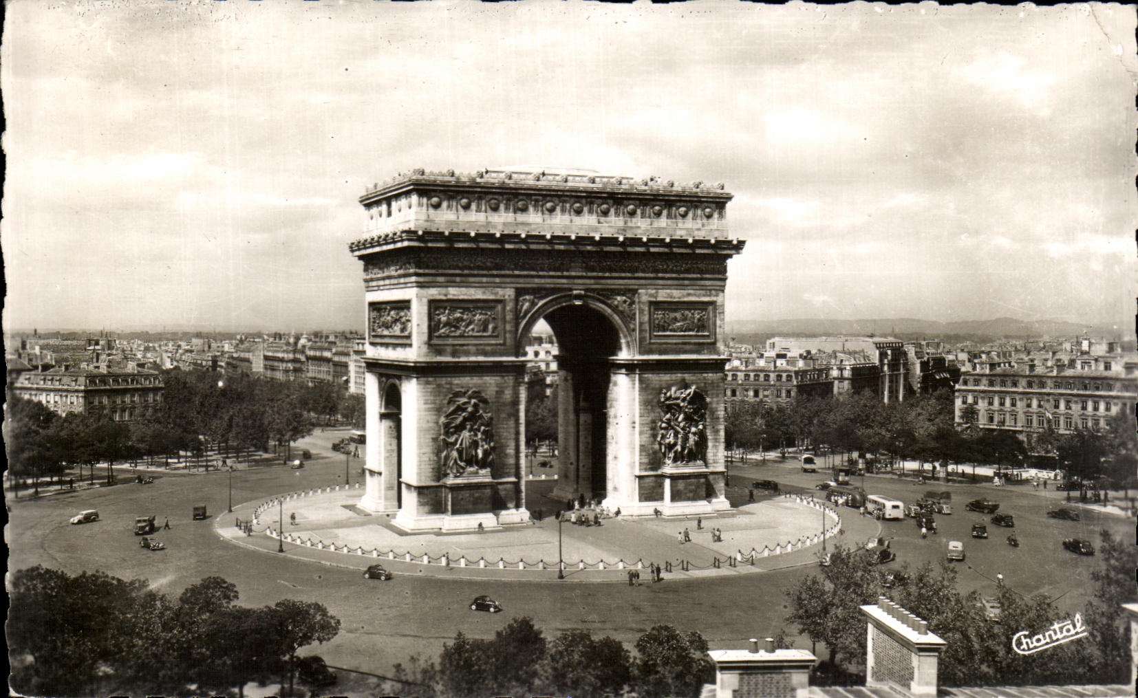 CPA Paris el lugar de I Etoile Arc De Triomphe