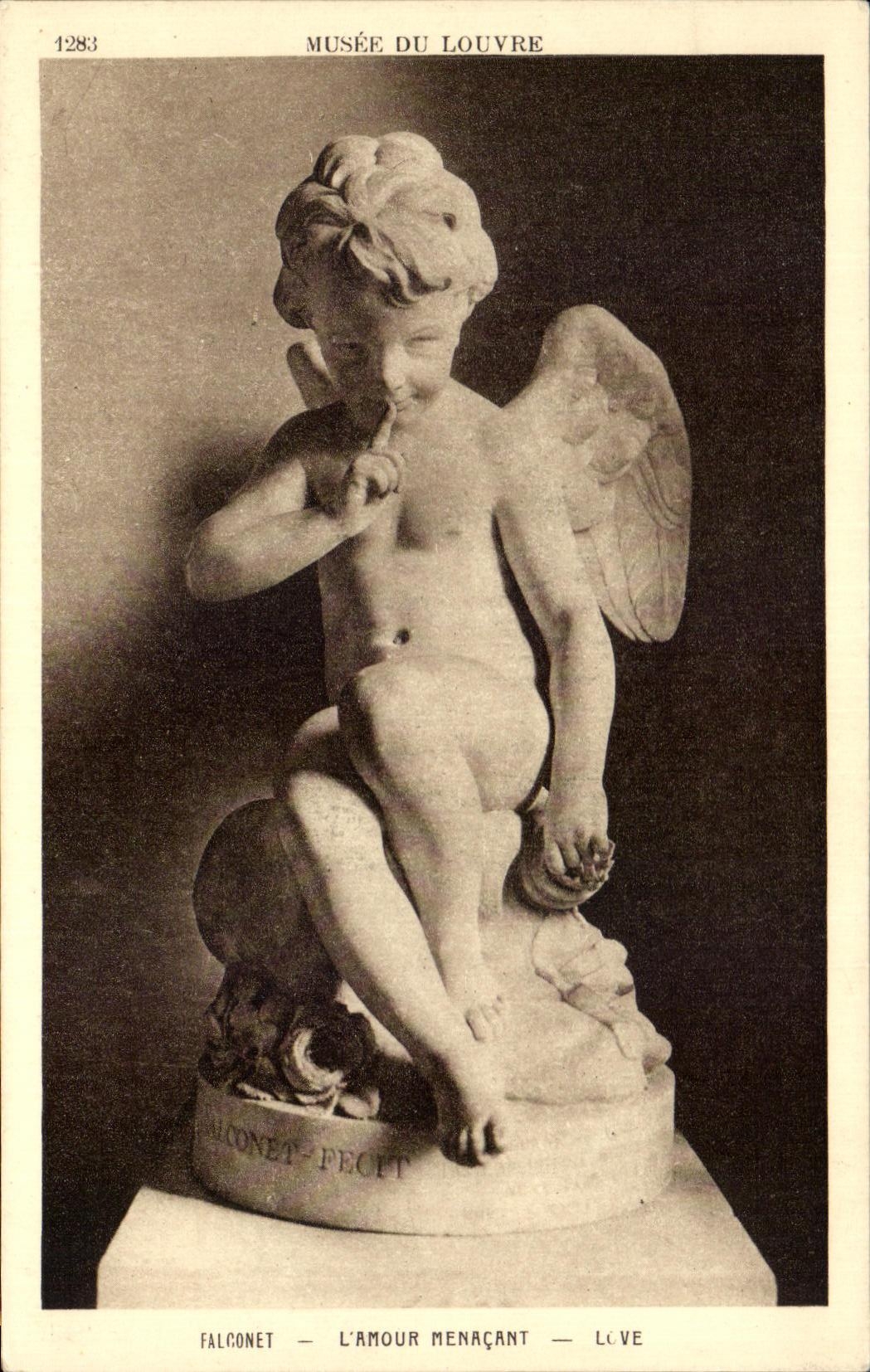 CPA Museum Of Louvre Falconet Love Threatening Paris