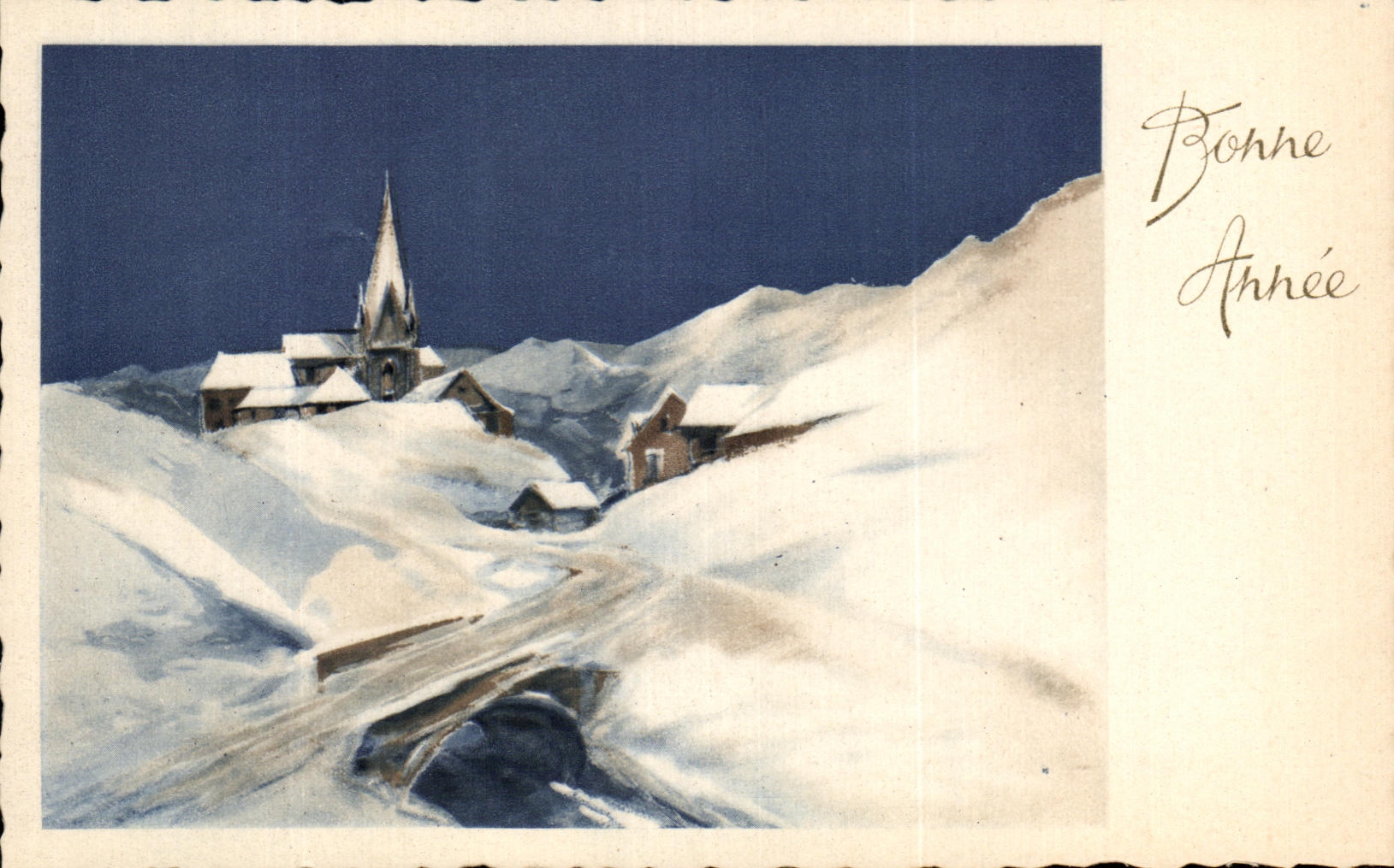 CPSM Fantasy Happy New Year