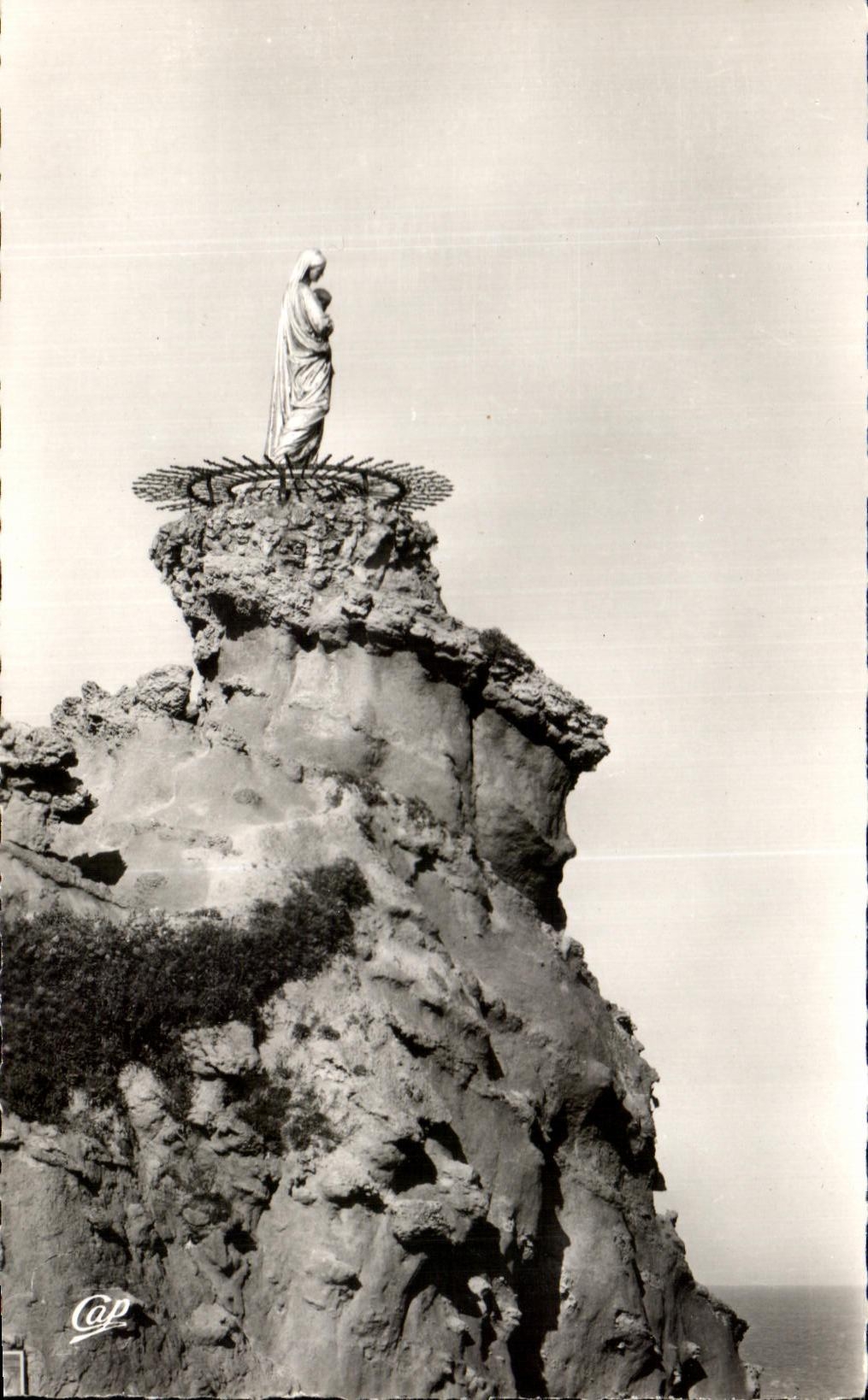 CPSM Biarritz Rocher de la Vierge