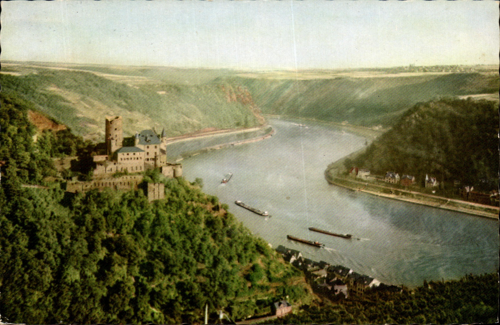 CPA Burg Katz bei St Goarshausen am Rhein