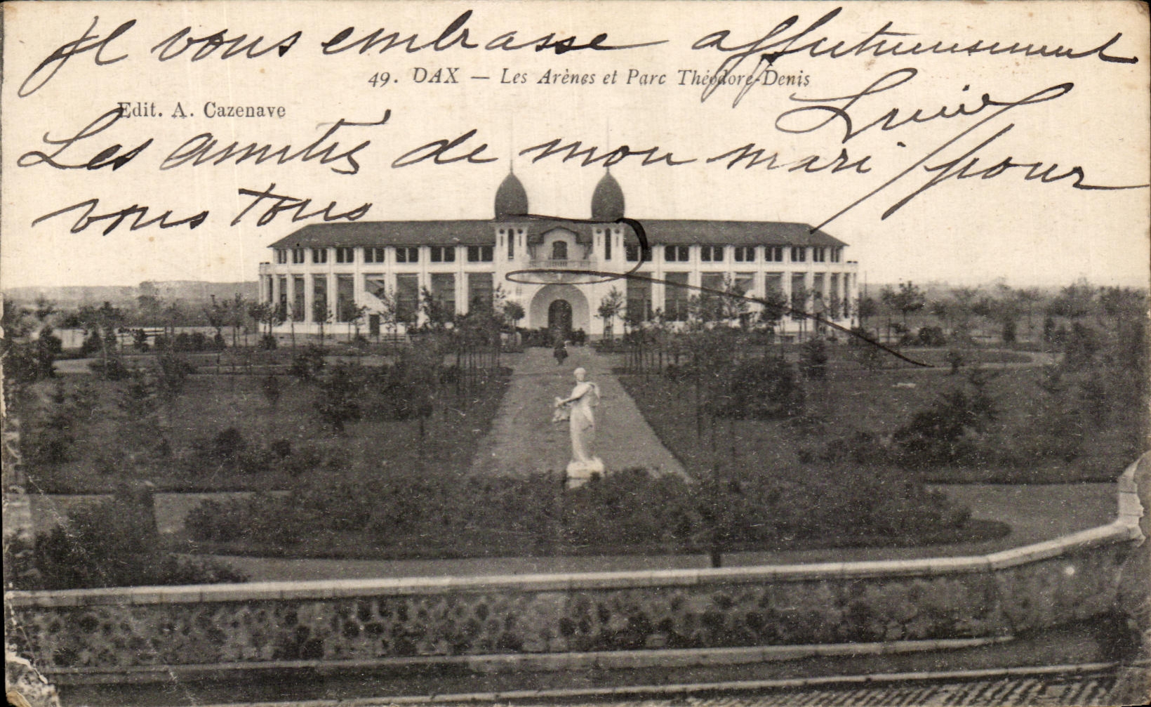 CPA Dax la arena y el parque Theodore Denis