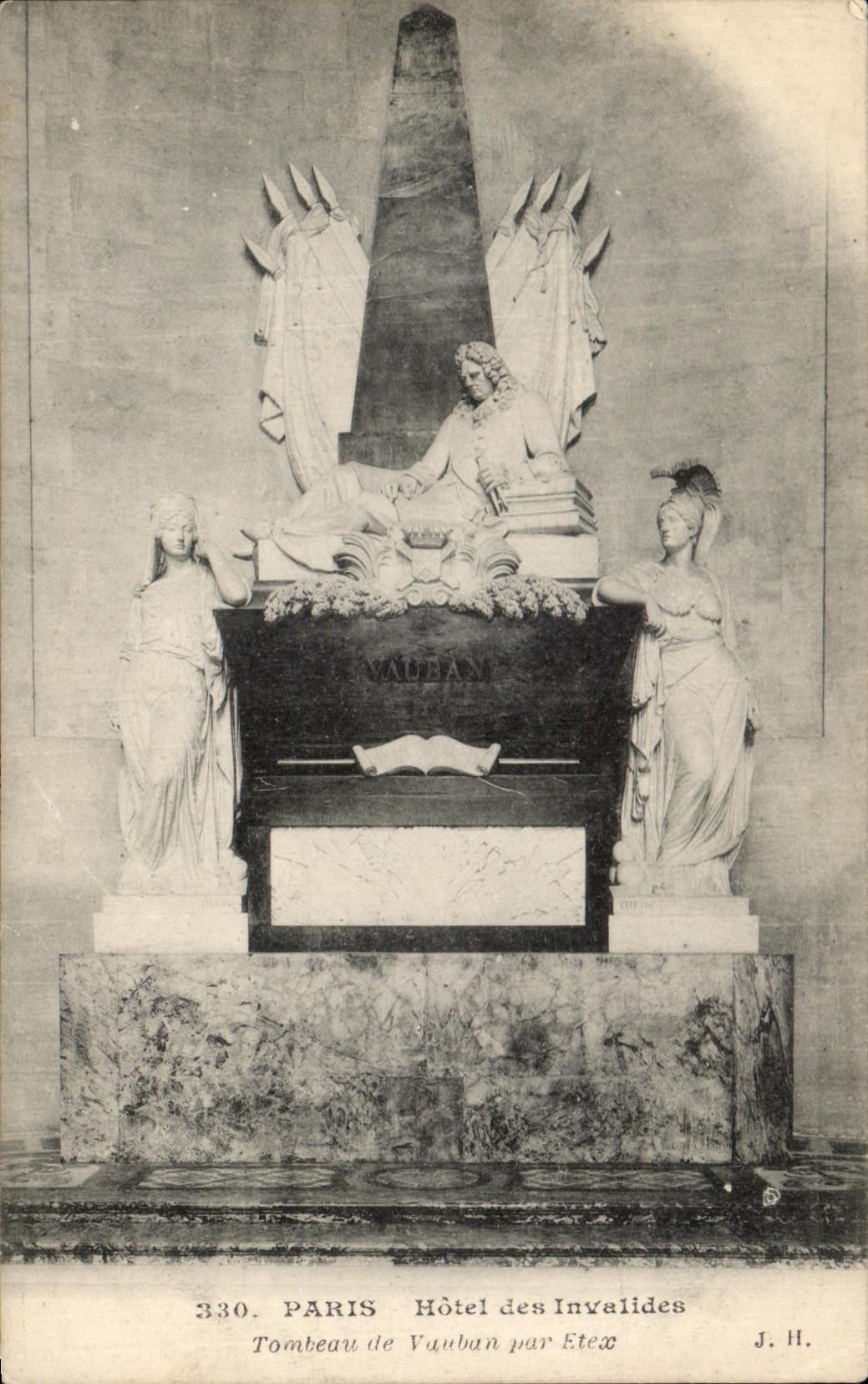 CPA Paris Hotel of Invalides the Tomb of Vauban By Etex