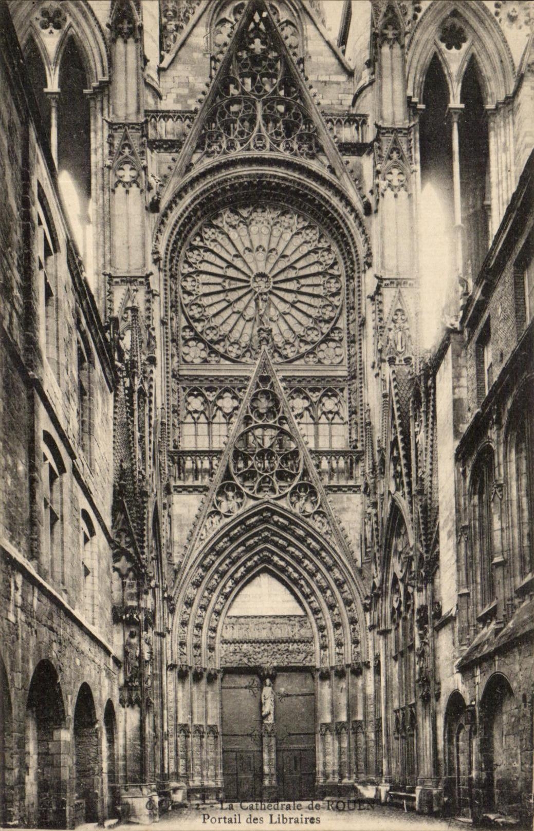CPA Cathedral of Rouen Gate of the Booksellers