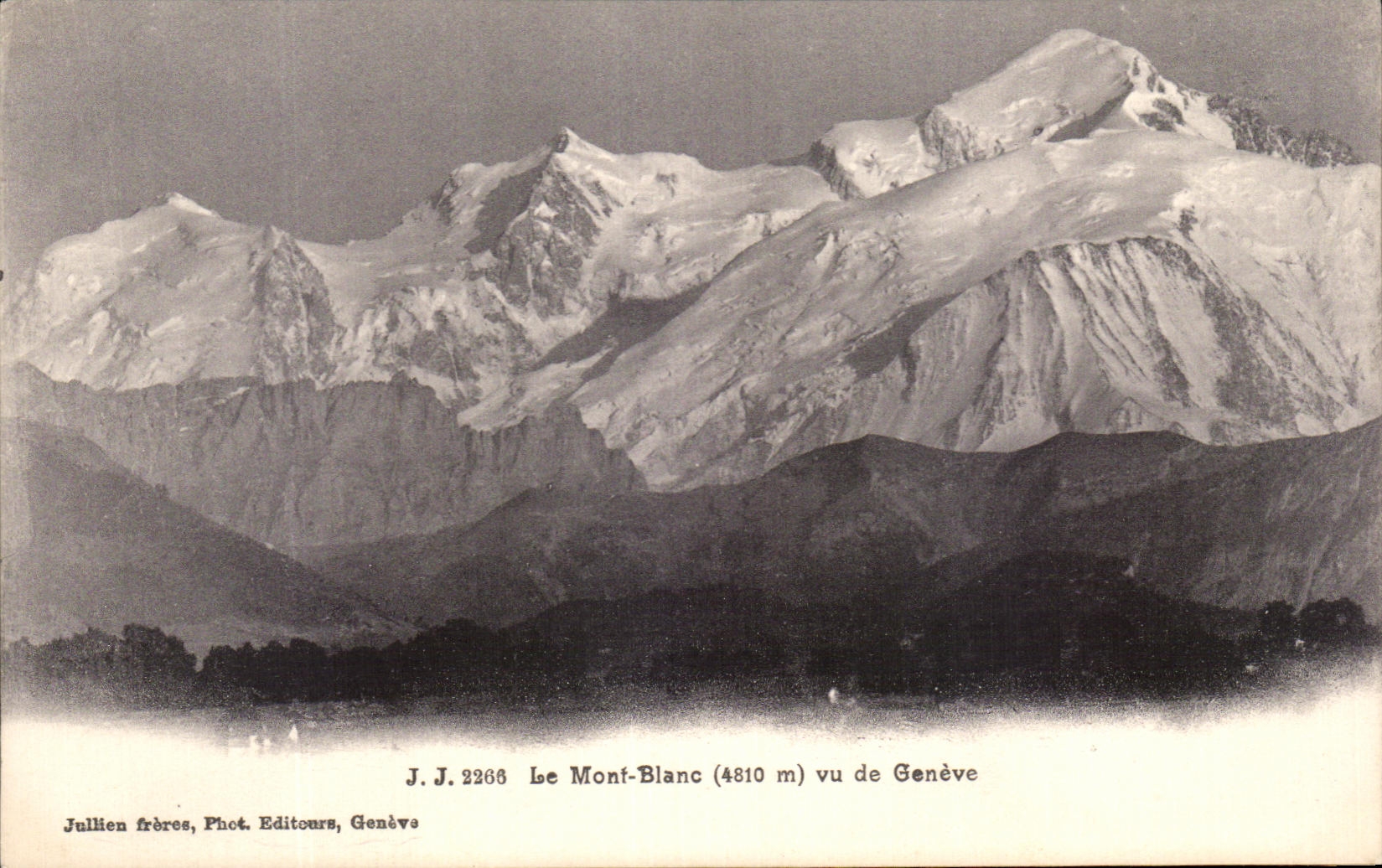 CPA Mont Blanc Vu De Geneva Swiss