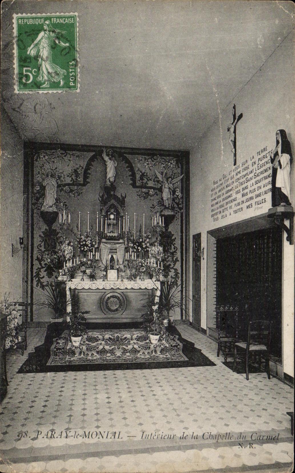 CPA Paray Interior Monial Of the Vault of Carmel