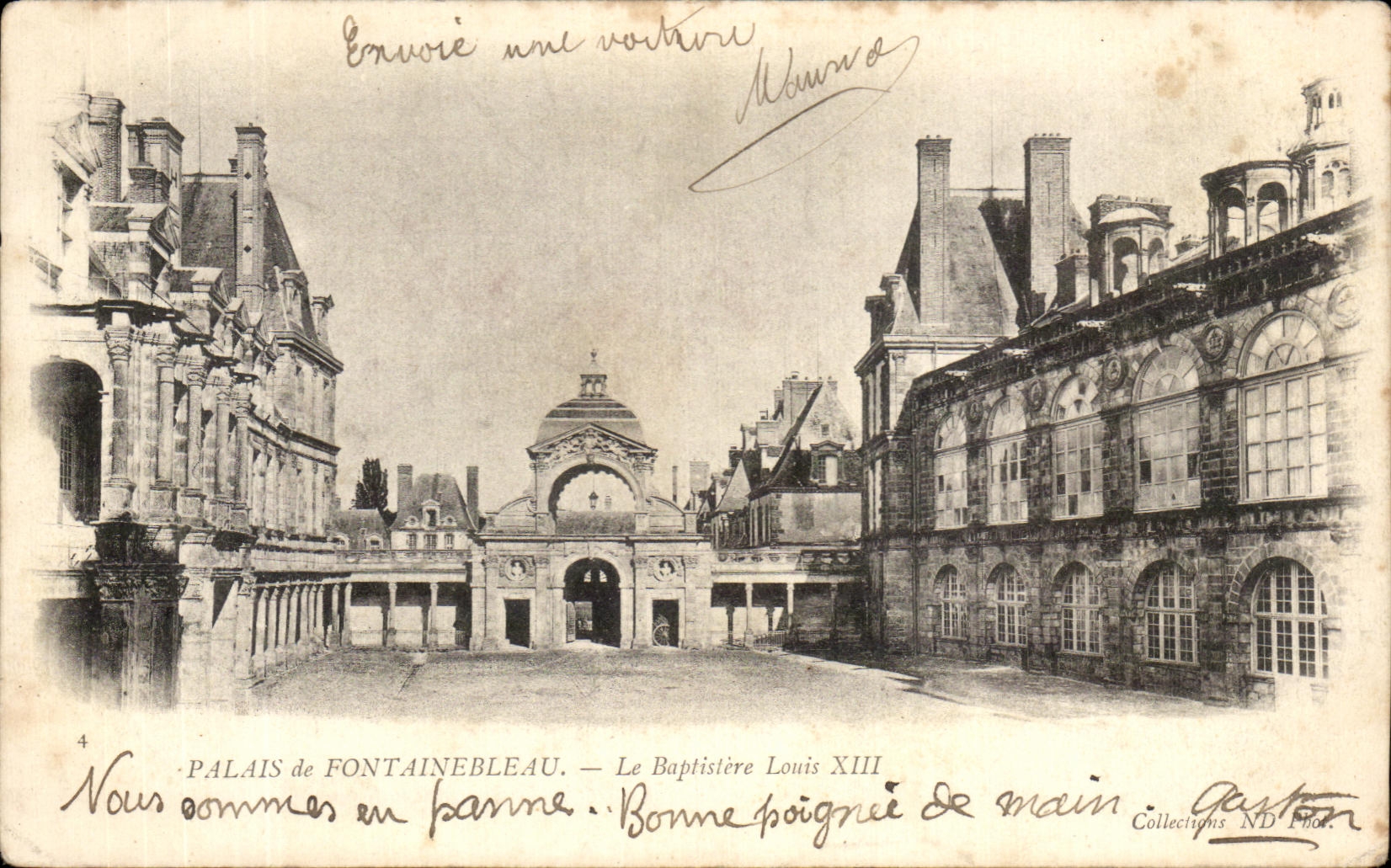 CPA Palais De Fontainebleau Le Baptistere Louis XIII