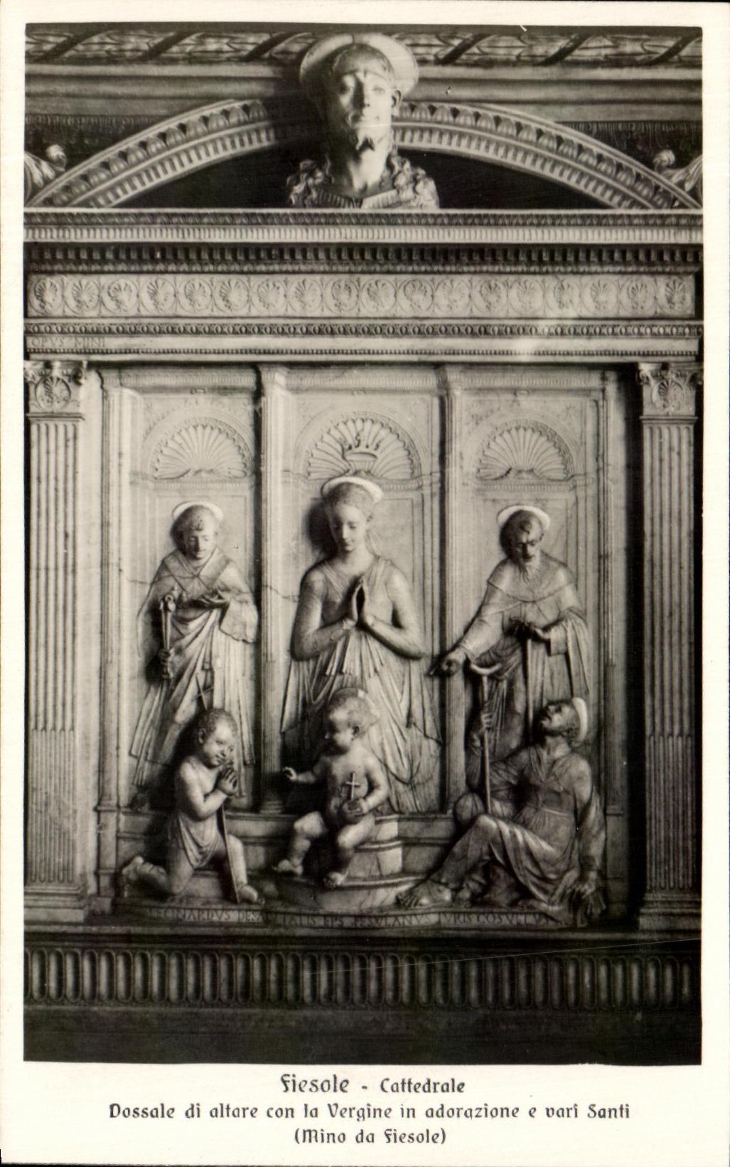 CPA Fiesole Cattedrale Dossale Di Altare Idiot Vergine