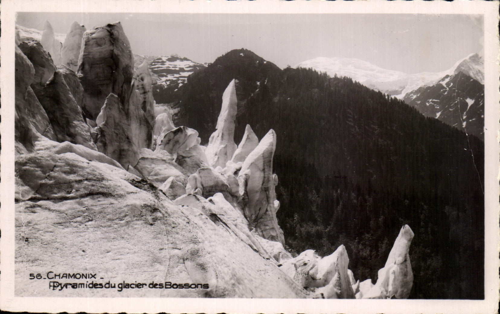 CPA Chamonix Pyramides du glacer des Bossons