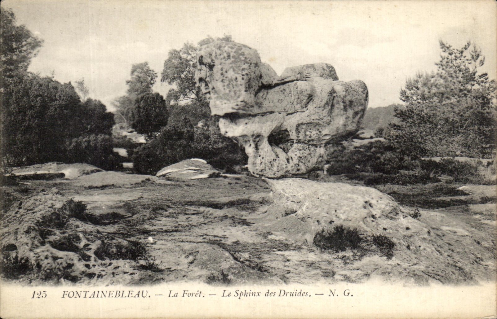 CPA Fontainebleau La Foret Le Sphinx des Druides