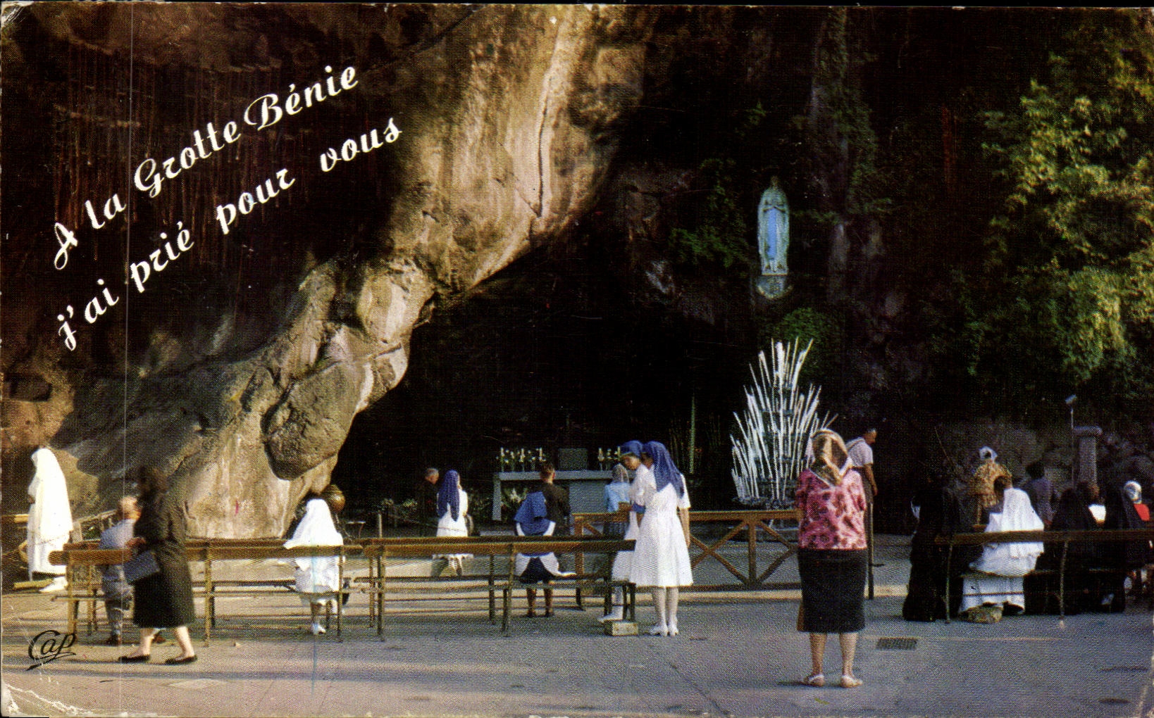 CPSM Lourdes Le Grotte
