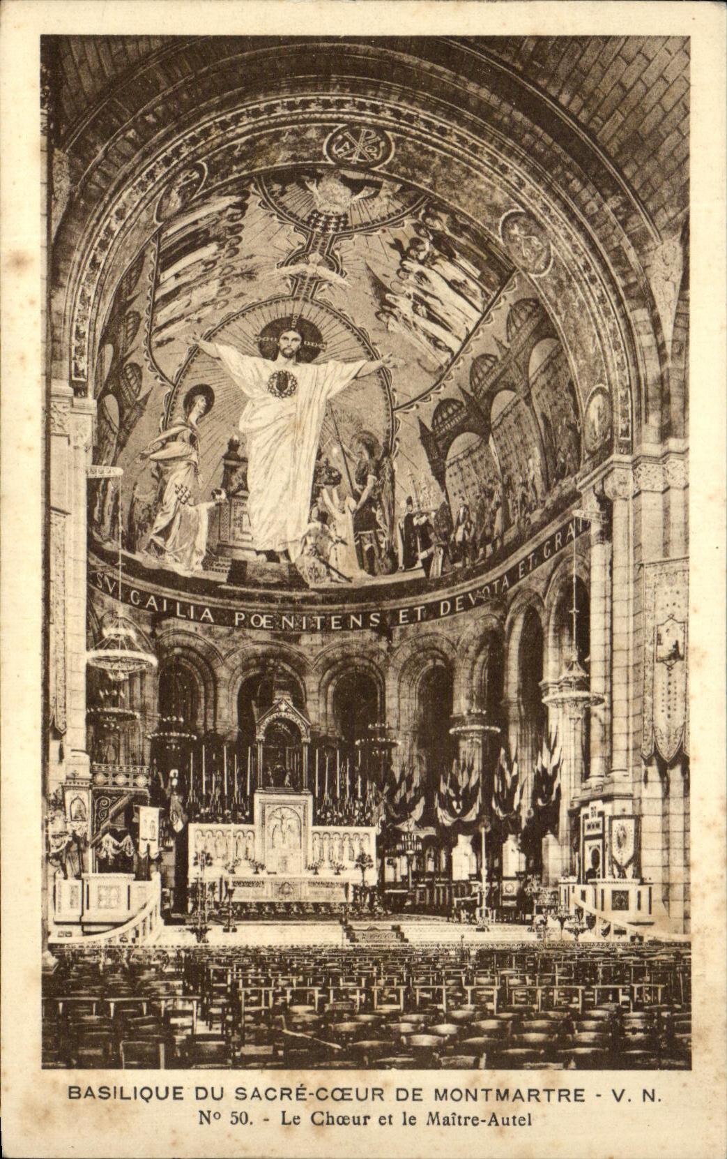 CPA Basilique Of the Sacring Coeur De Montmartre Paris Crowns Heart