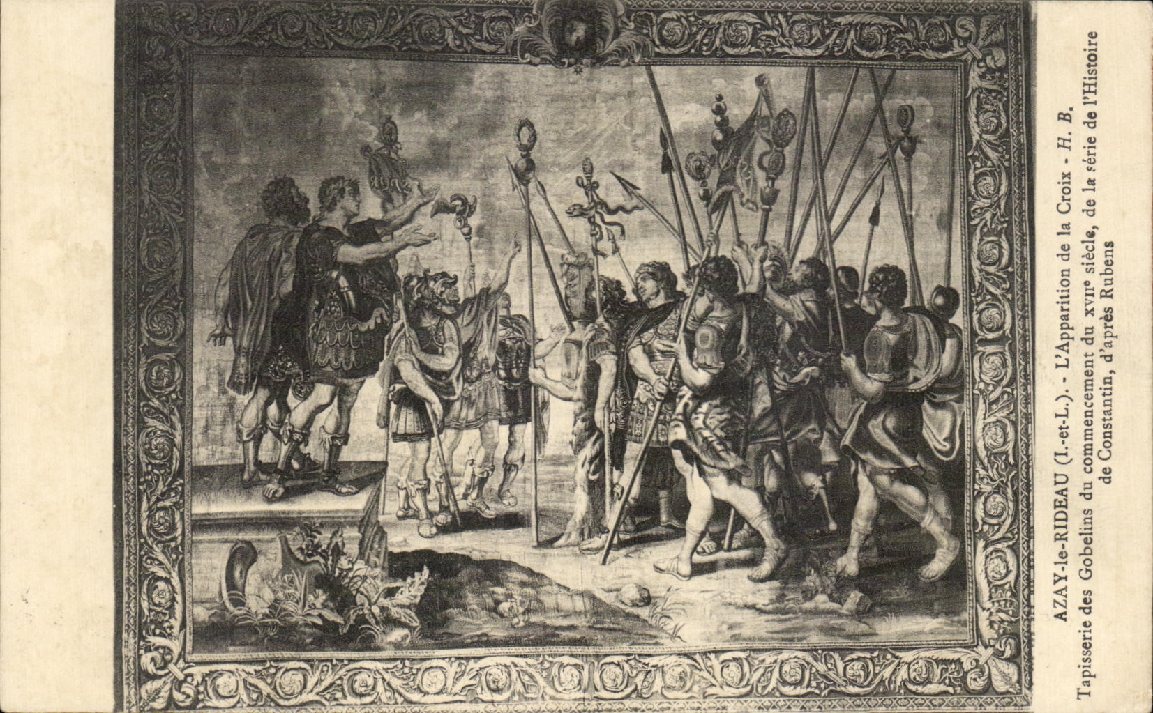 CPA Azay el aspecto de la cortina de la tapiceria cruzada de los Goblins del principio de la serie de la historia de