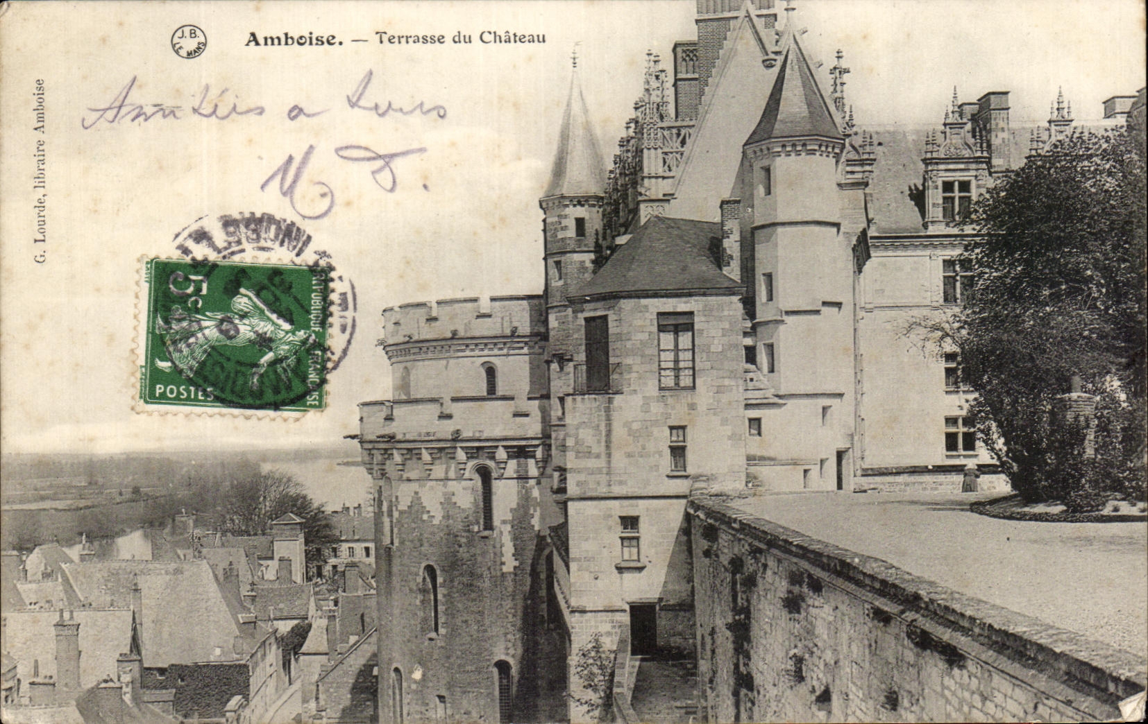 CPA Amboise Terrasse du Chateau