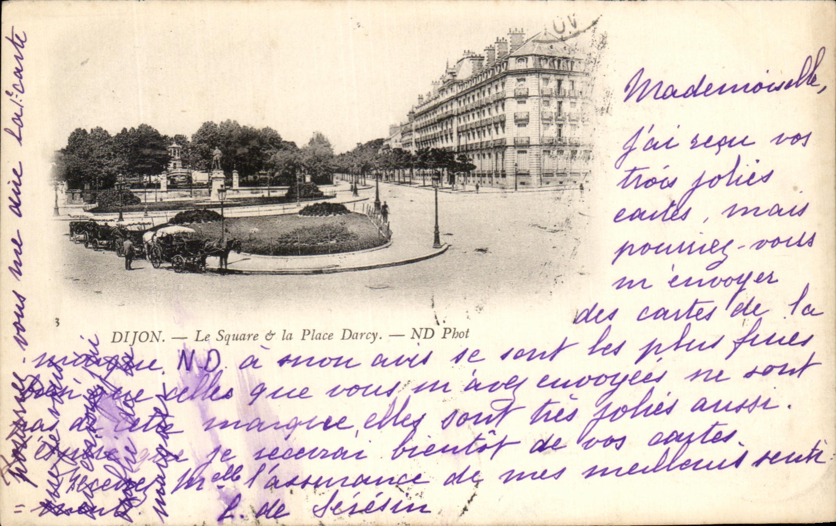 CPA Dijon Le Square la Place Darcy