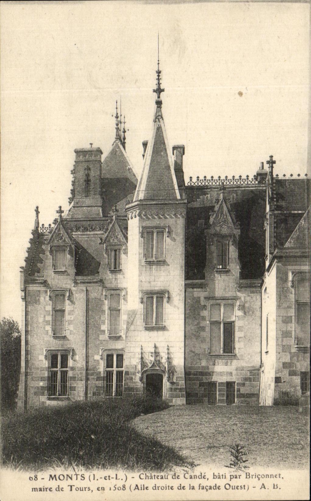 CPA Monts Chateau de Cande Bati par Briconnet Maire De Tours