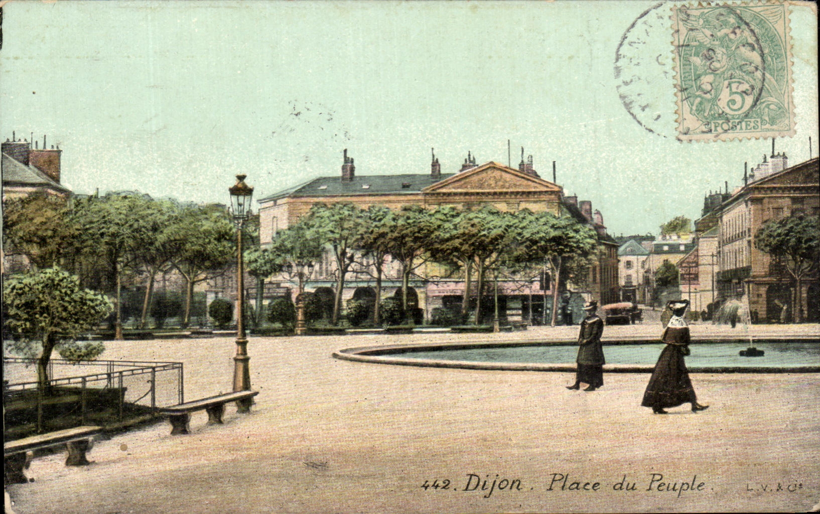 CPA Dijon Place du Peuple