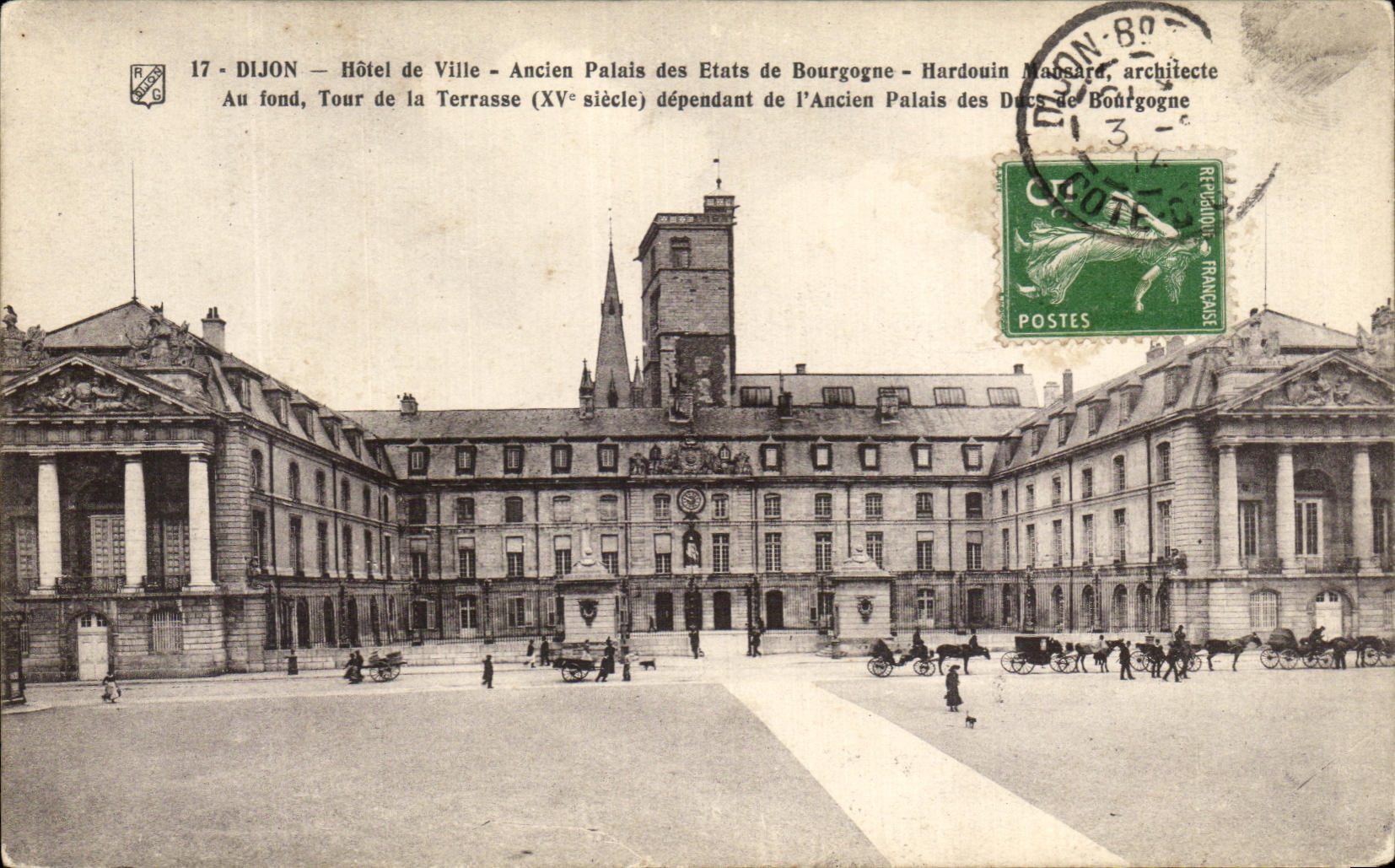 CPA Dijon Hotel de Ville Ancien Palais des Etats de Bourgogne