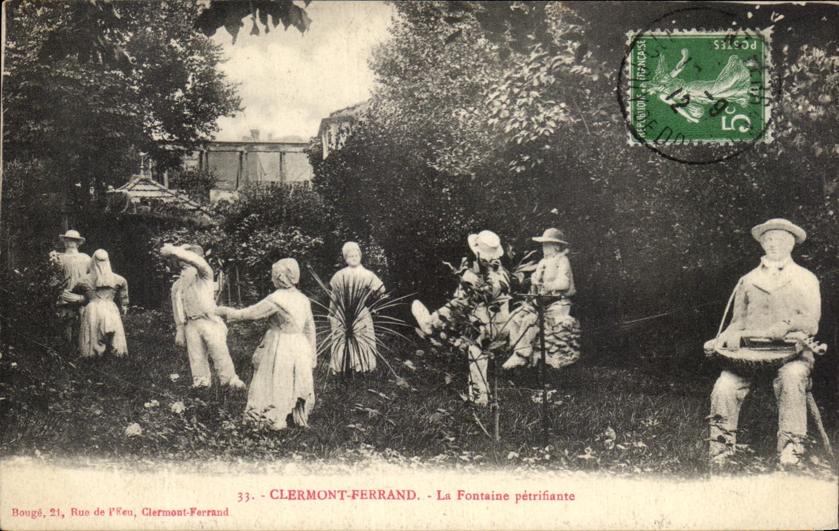 CPA Clermont-Ferrand la fuente Petrifying