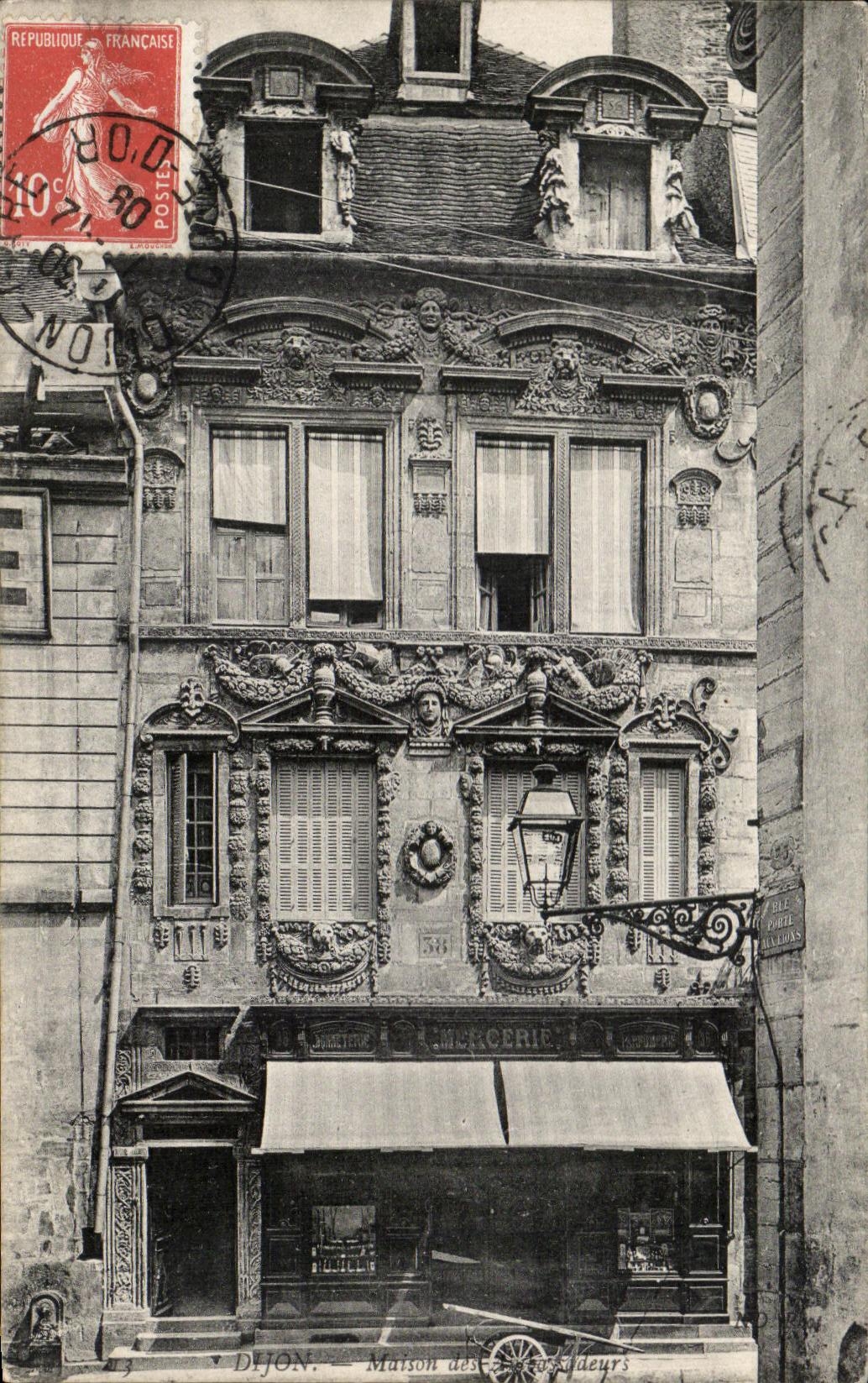 CPA Dijon Maison des Ambassadeurs Mercerie