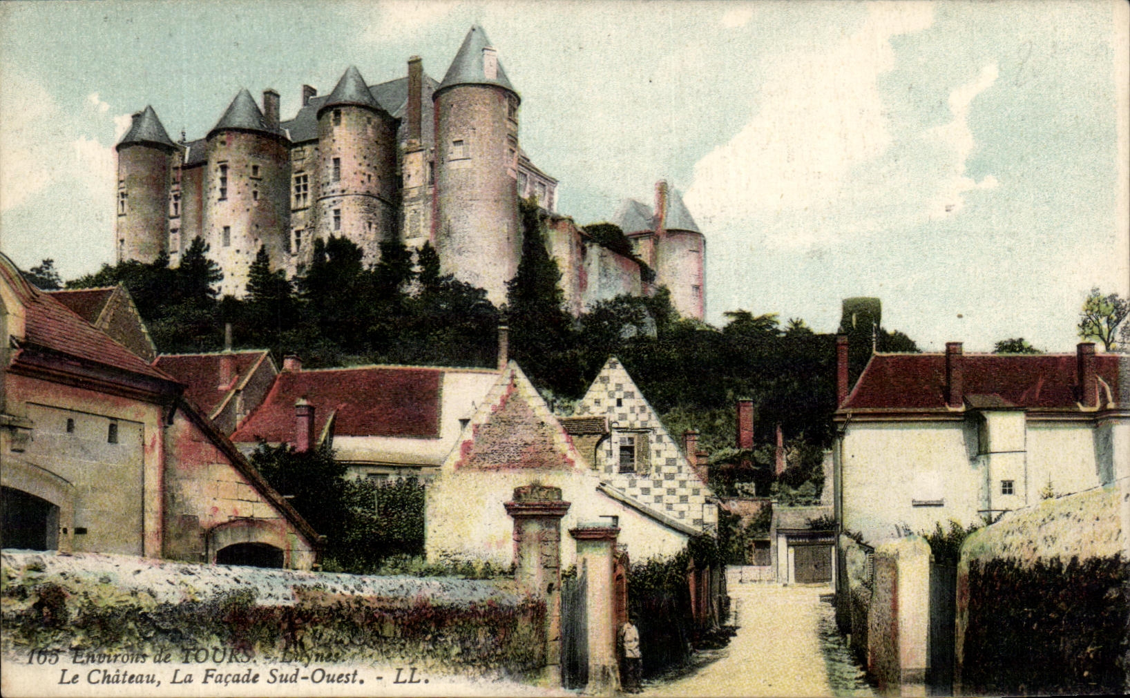 CPA Entriroits De Tours the Castle the Western Southern Frontage