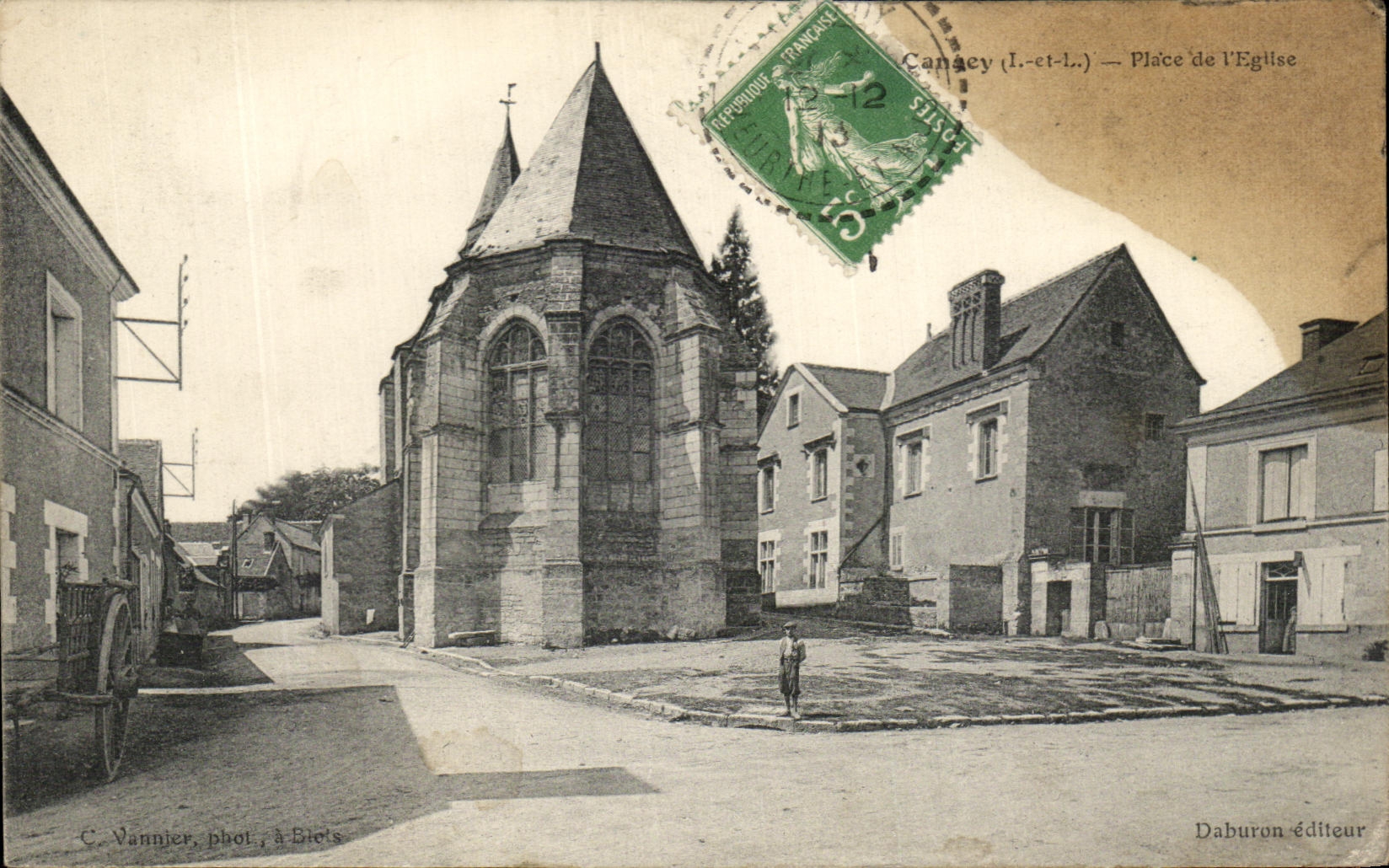 CPA Canacy Place De l'Eglise
