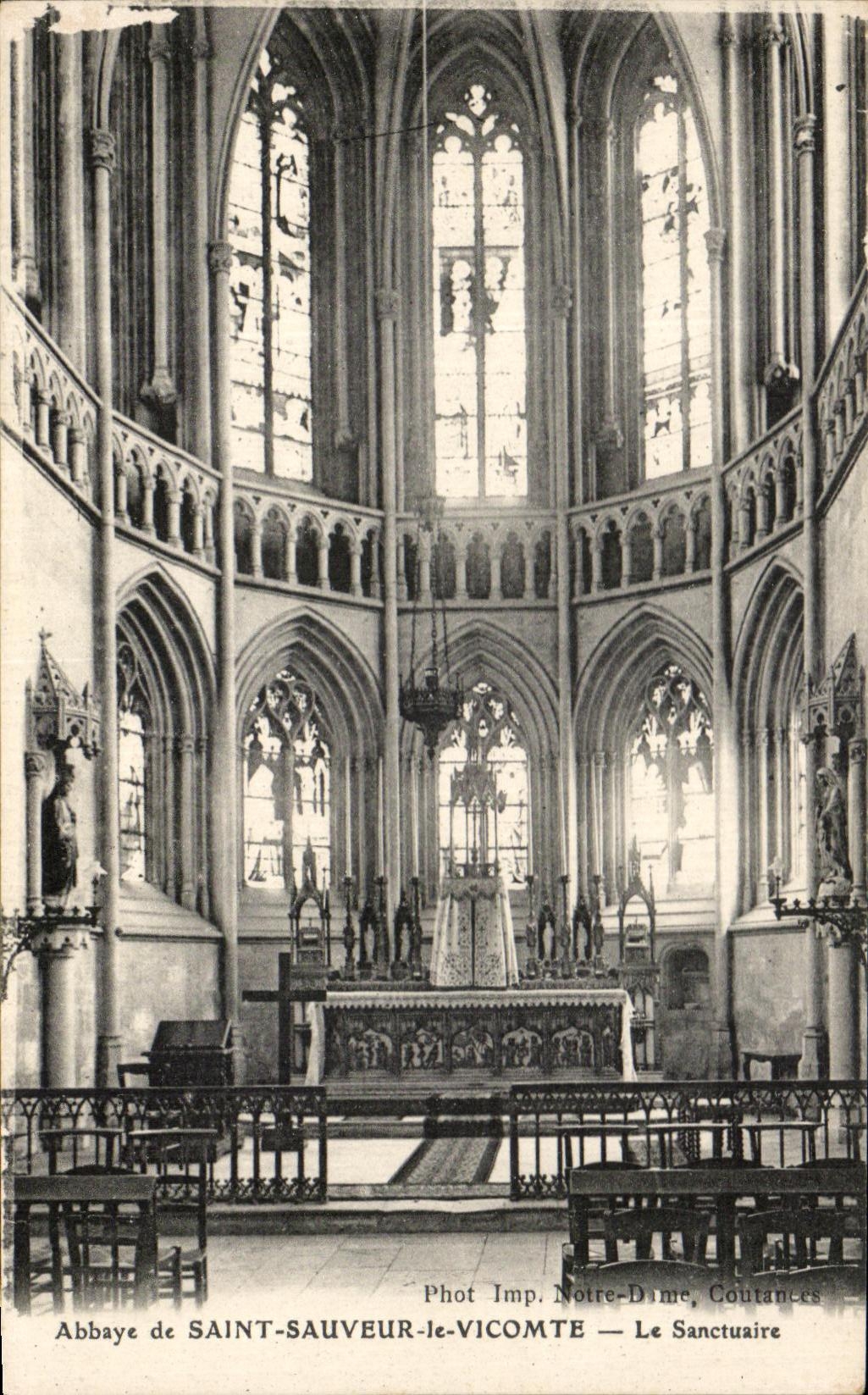 CPA Abbaye De Saint Saver the Viscount the Sanctuary