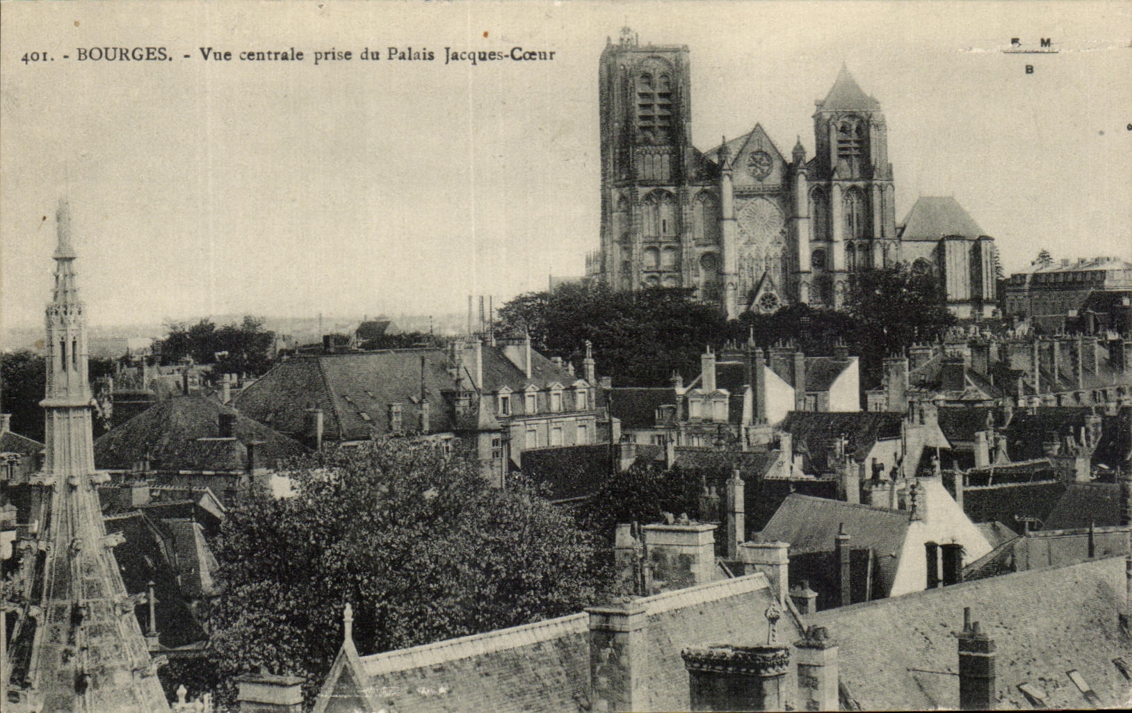 Reten central visto Bourges de CPA del corazon de Jacques del paladar